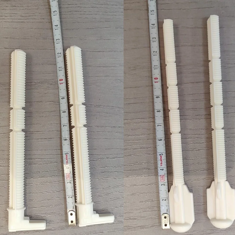 Kit asta di scarico barra attuatore per Geberit 241874001 Sigma01/20/50 ABS bianco 140 mm
