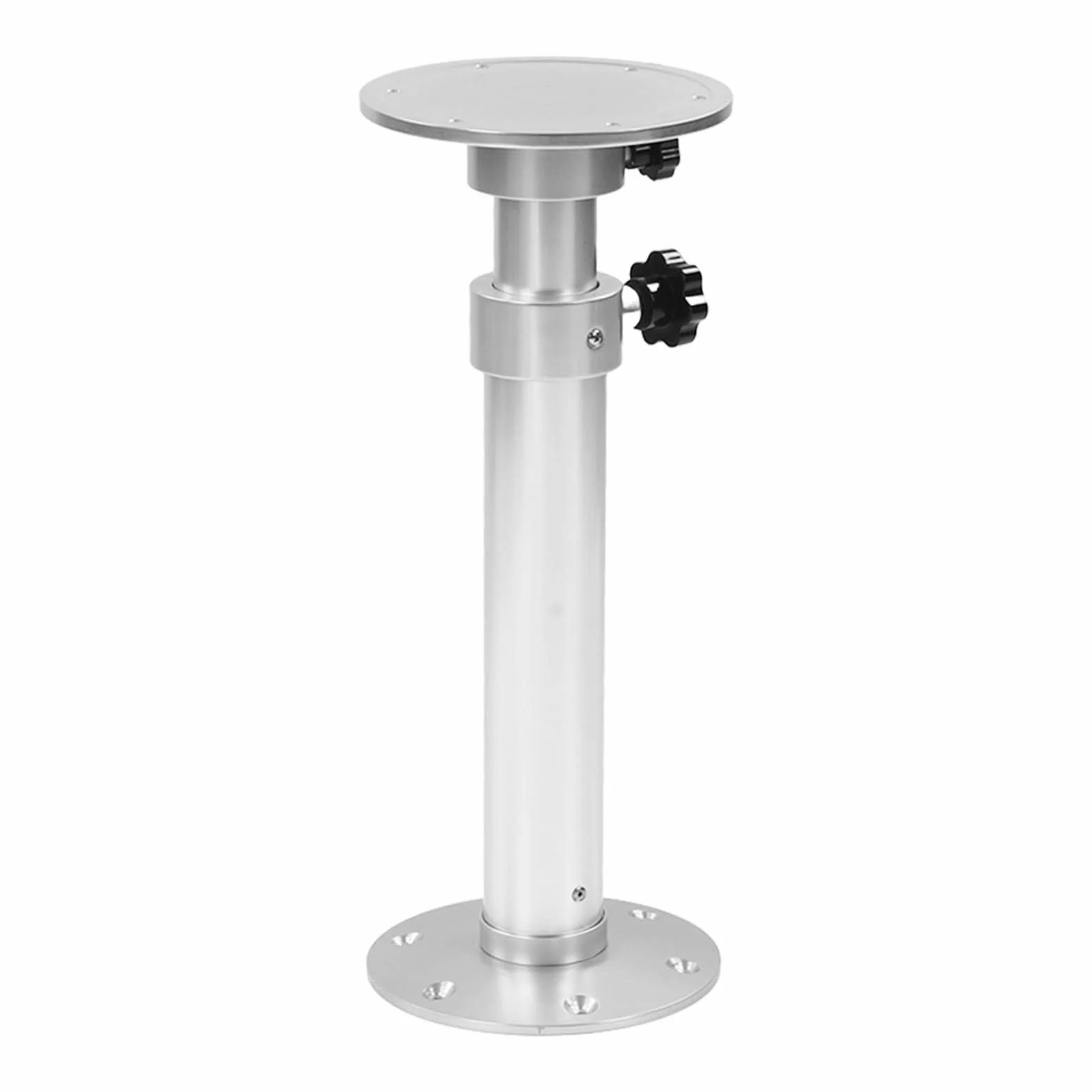 Tbest Caravan - Gamba tavolo, telescopica, 445-690 mm, regolabile in altezza, girevole a 360°, gamba del tavolo per barca, yacht