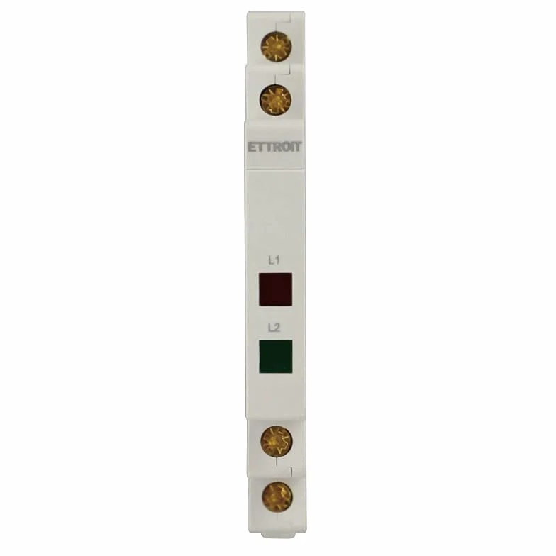 Indicatore Luminoso LED 230V 9mm Modulo DIN 2 Fasi