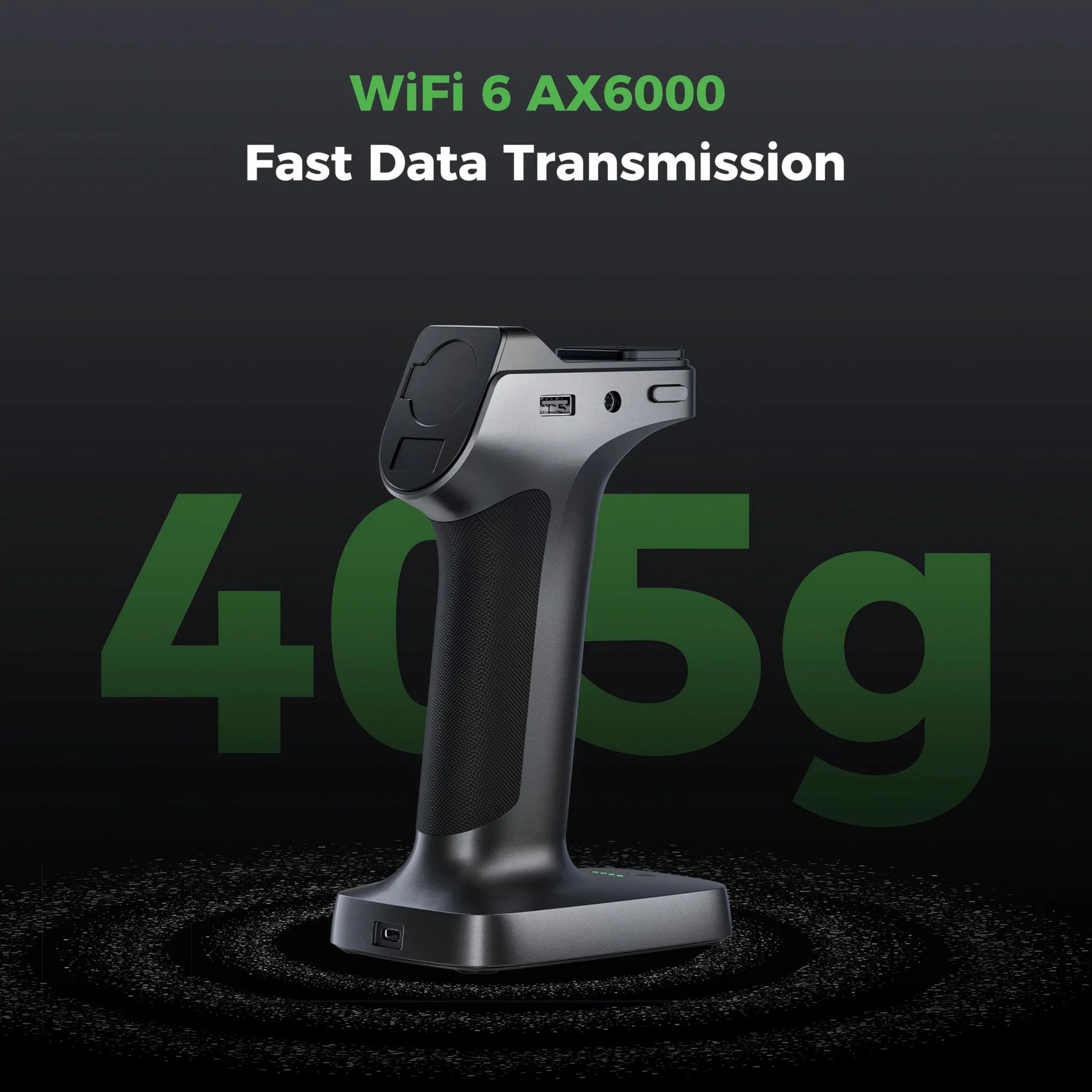 Creality Scan Bridge per Scanner 3D CR-Scan Raptor - Supporto Mirroring Wi-Fi 6, Batteria Alta Capacità con Ricarica Rapida, Design Compatto per Professionisti