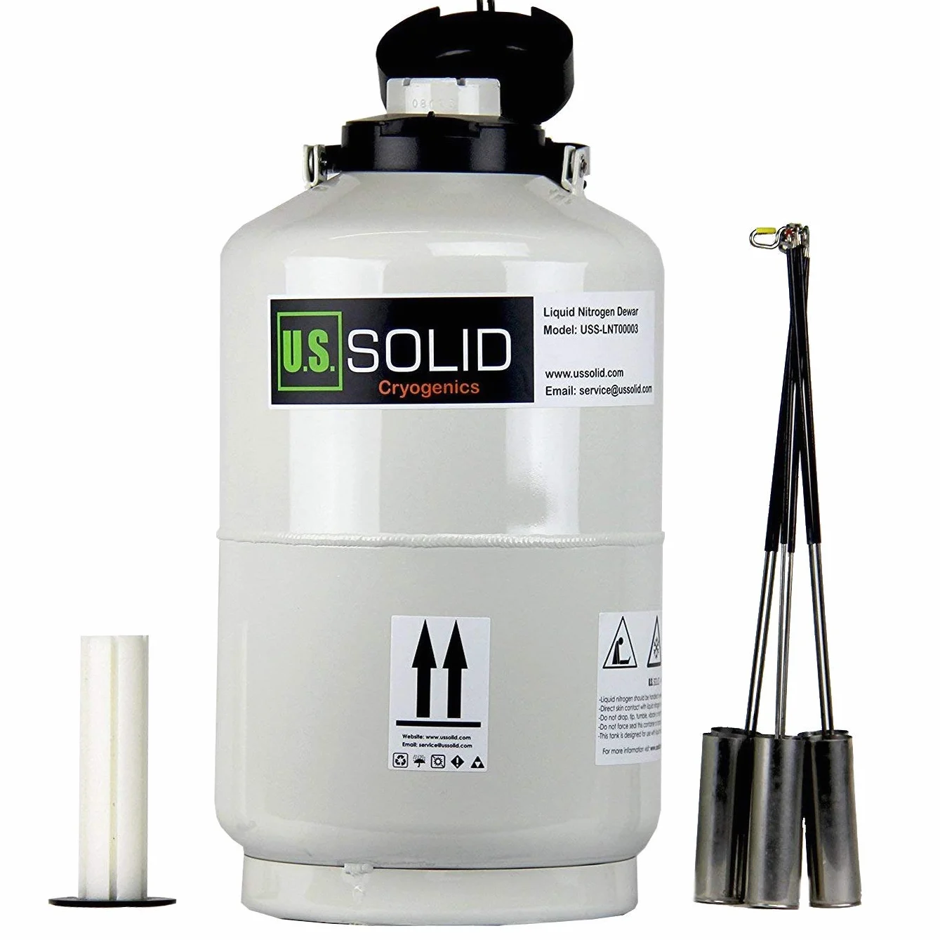 U.S.SOLID 10 L Contenitore azoto Liquido Cryogenic LN2 Tank Dewar