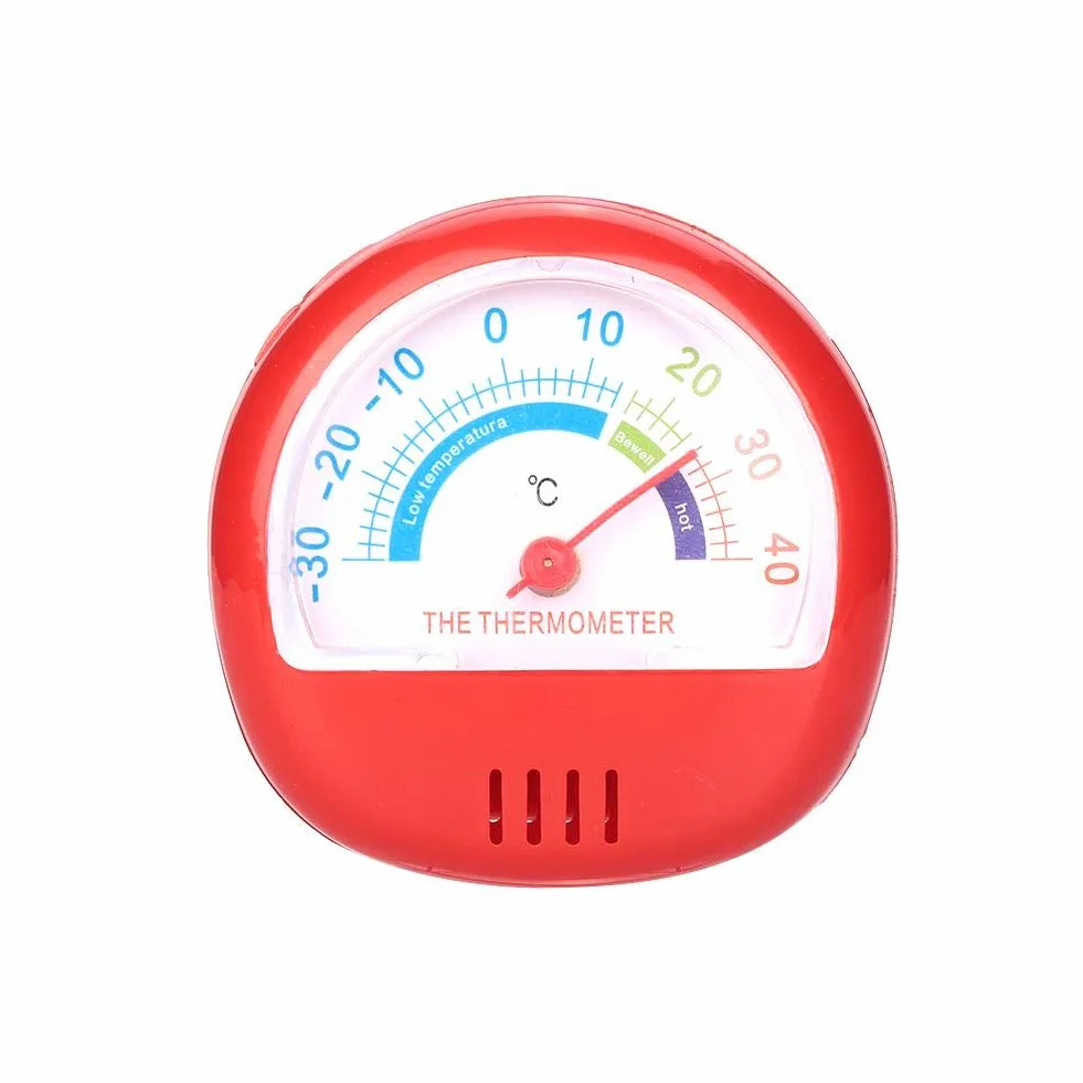 Termometro Frigo e Congelatore, Rosso, Meccanico, Analogico, ABS, 1 Unità