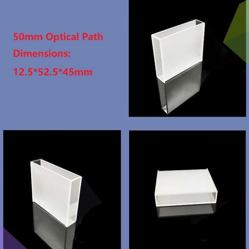 Cuvette al quarzo 50 mm percorso ottico confezione da 2