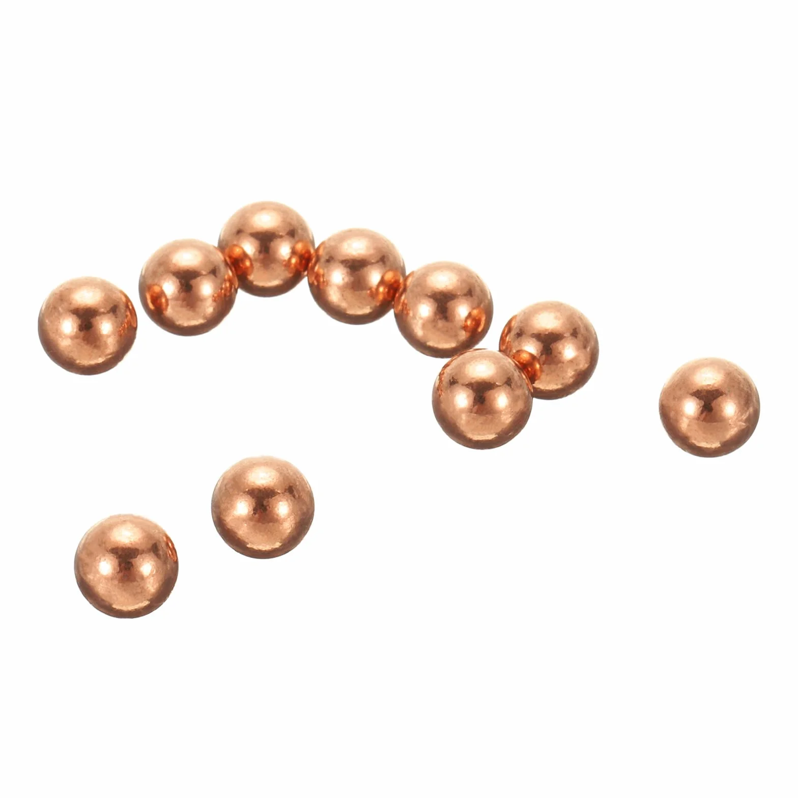 QUARKZMAN 10 Pz Sfere in Rame Massiccio di Precisione 5/16" (7.938mm) Sfere in Rame Puro per Macchinari, Automobili e Fai da Te (Rame T2)