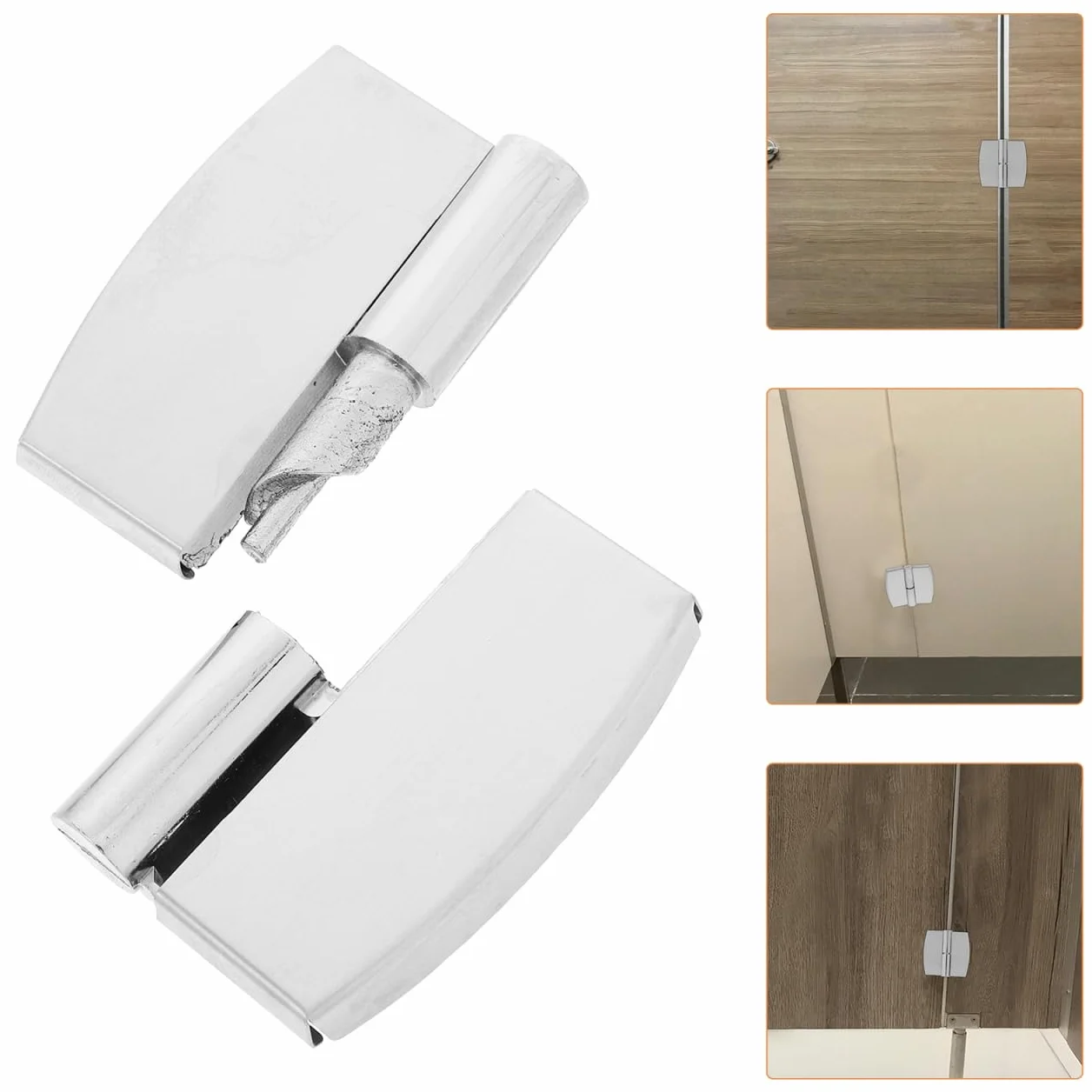 Cerniere in Acciaio Inossidabile per Porte con Chiusura Automatica Regolabili 3.15x2.95x0.59in per Uso Commerciale