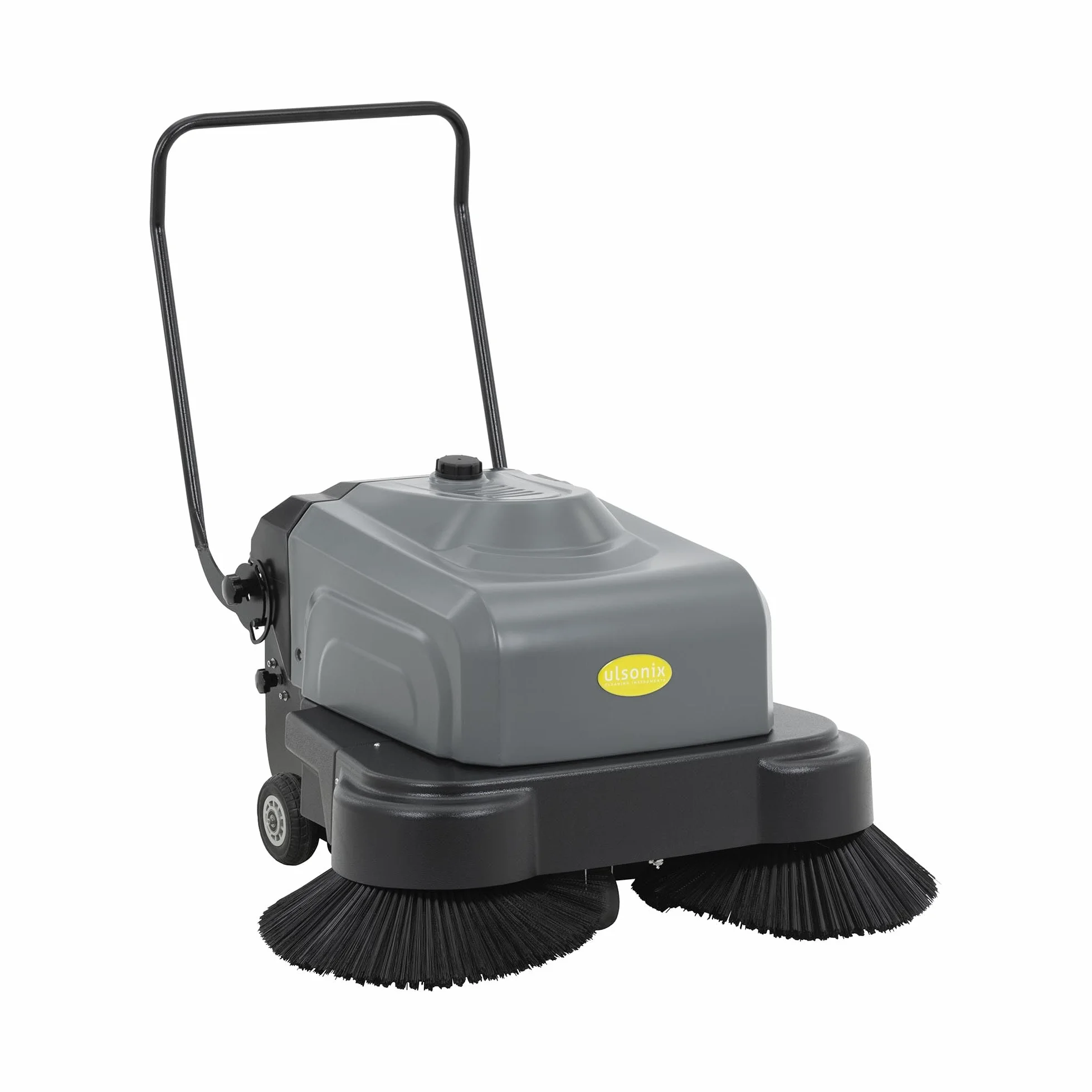 Spazzatrice aspirante - Funzionamento a batteria - 4.000 m²/h - 2 spazzole da 46 cm ciascuna Spazzatrice elettrica Spazzatrice con aspirazione Spazzatrice a batteria -