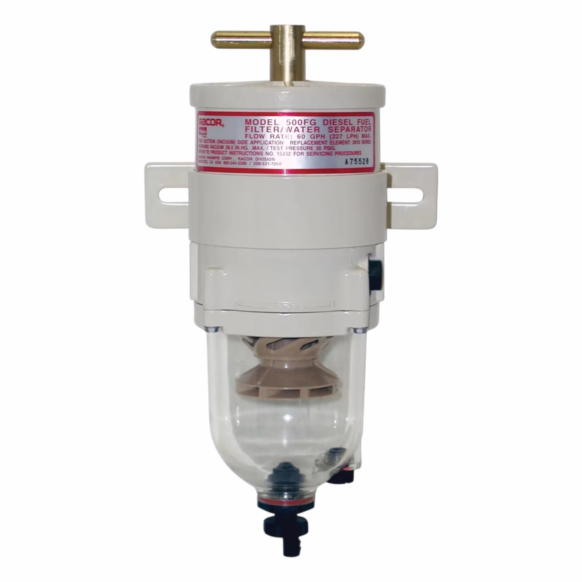 2010TM-OR Filtro Gasolio di Ricambio Originale Serie Turbine 500 | Elemento Filtrante Separatore Acqua Aquabloc 10 Micron (Modello TM) per Motori Diesel, Nautica e Generatori