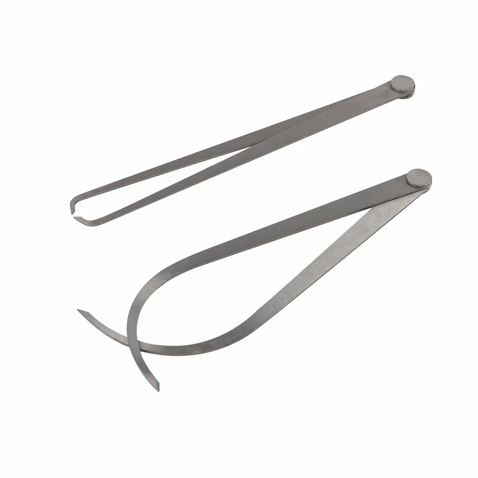 Sarini Calibro a corsoio in Argento Calibro Interno ed Esterno Calibro a Giunto Solido Strumento di misurazione in Metallo Calibro Interno ed Esterno 1 Paio