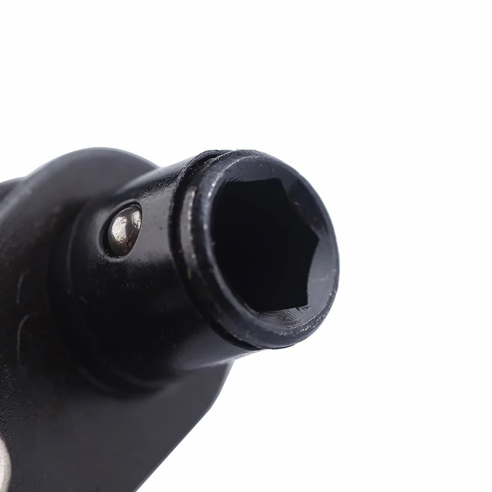 Mini Cricchetto Nero Inserti 1/4 in Acciaio e Pvc, Chiave Compatta Rotazione 360°