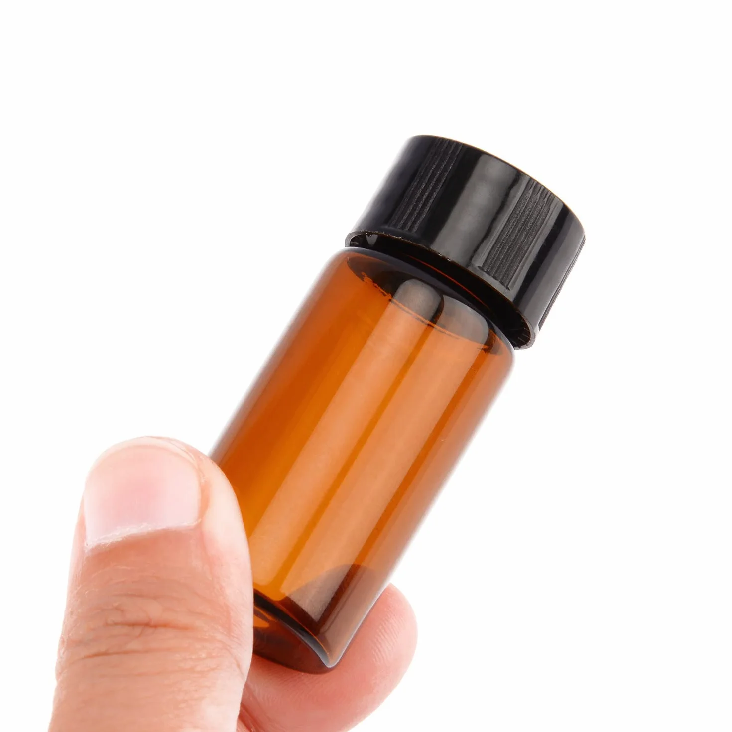 stonylab Viali Campione in Vetro Marrone con Tappo a Vite, Flacone per Campionamento Liquido Flacone Reagente in Vetro Ambra, Capacità 10 ml, Confezione da 40