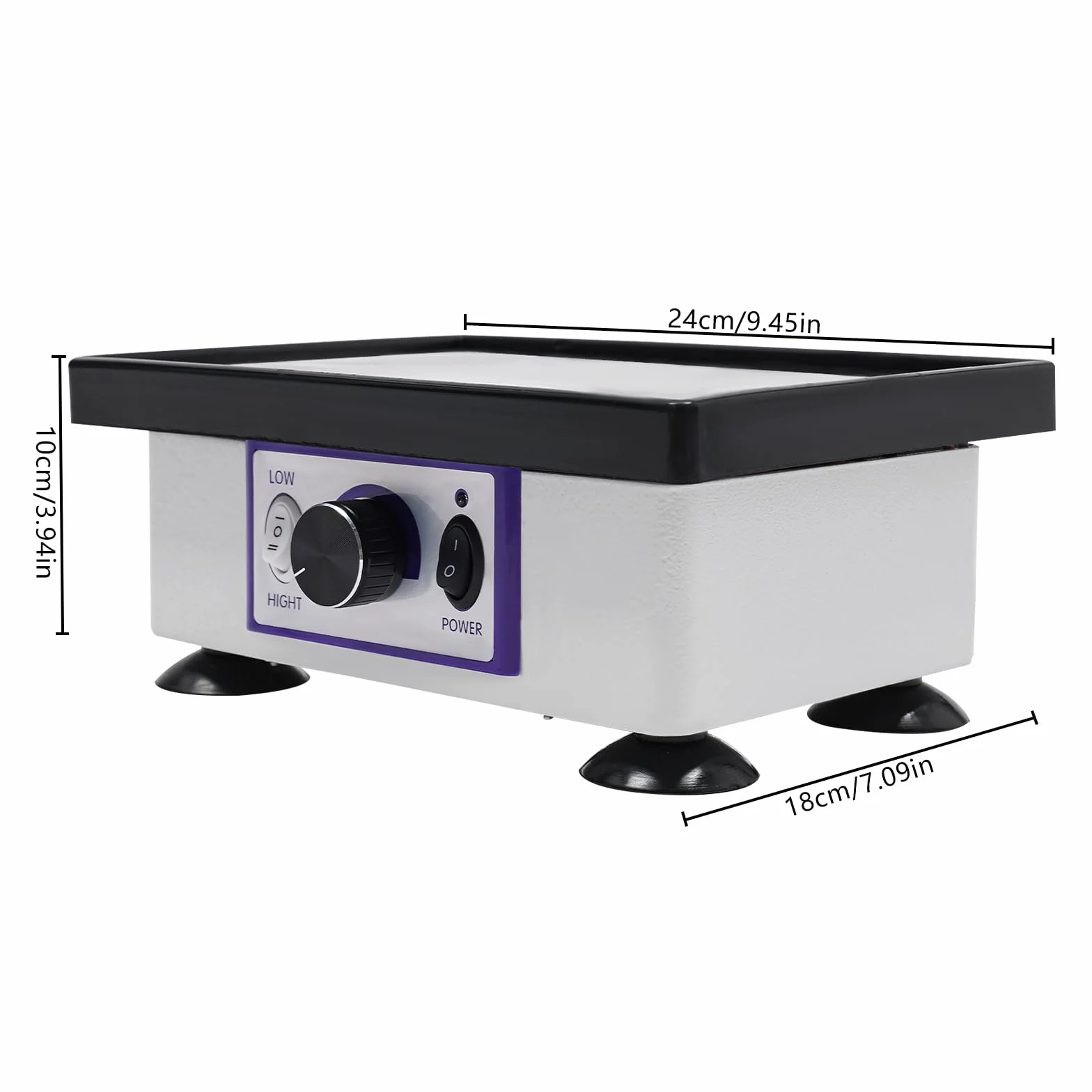 Oscillatore Quadrato Dentale Vibrazione per Gesso Vibrazione per Laboratorio 150W Kit per Laboratorio Odontoiatrico Ospedale Dentista Clinica - 24×18×10cm