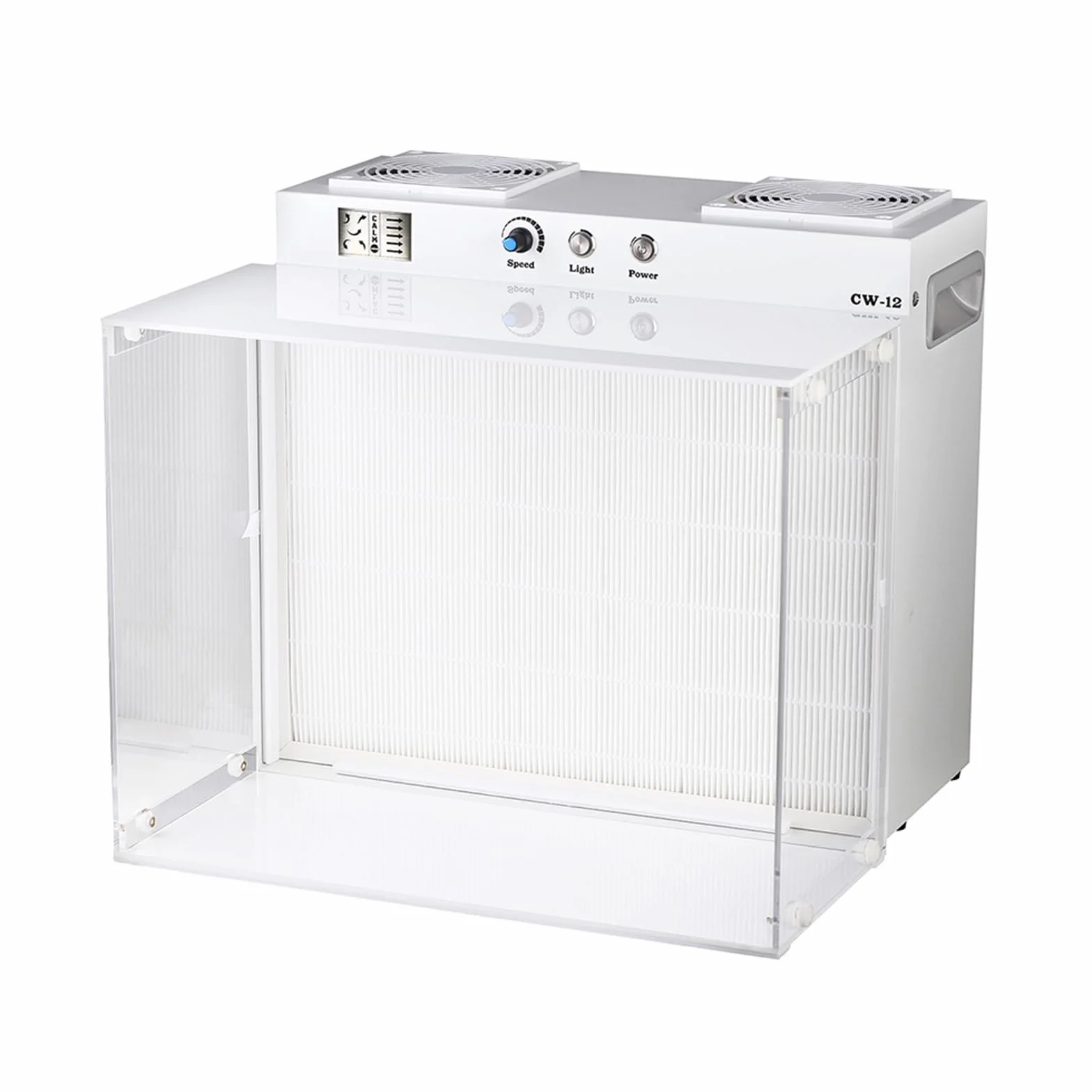 Cappa di Filtrazione a Flusso Laminare con Filtro HEPA, FFU, 43 x 33 cm Unità Cappa a Flusso con Filtro Ventola (Filtro Incluso), Cappa a Flusso d'Aria Laminare per Laboratori/Camere Bianche