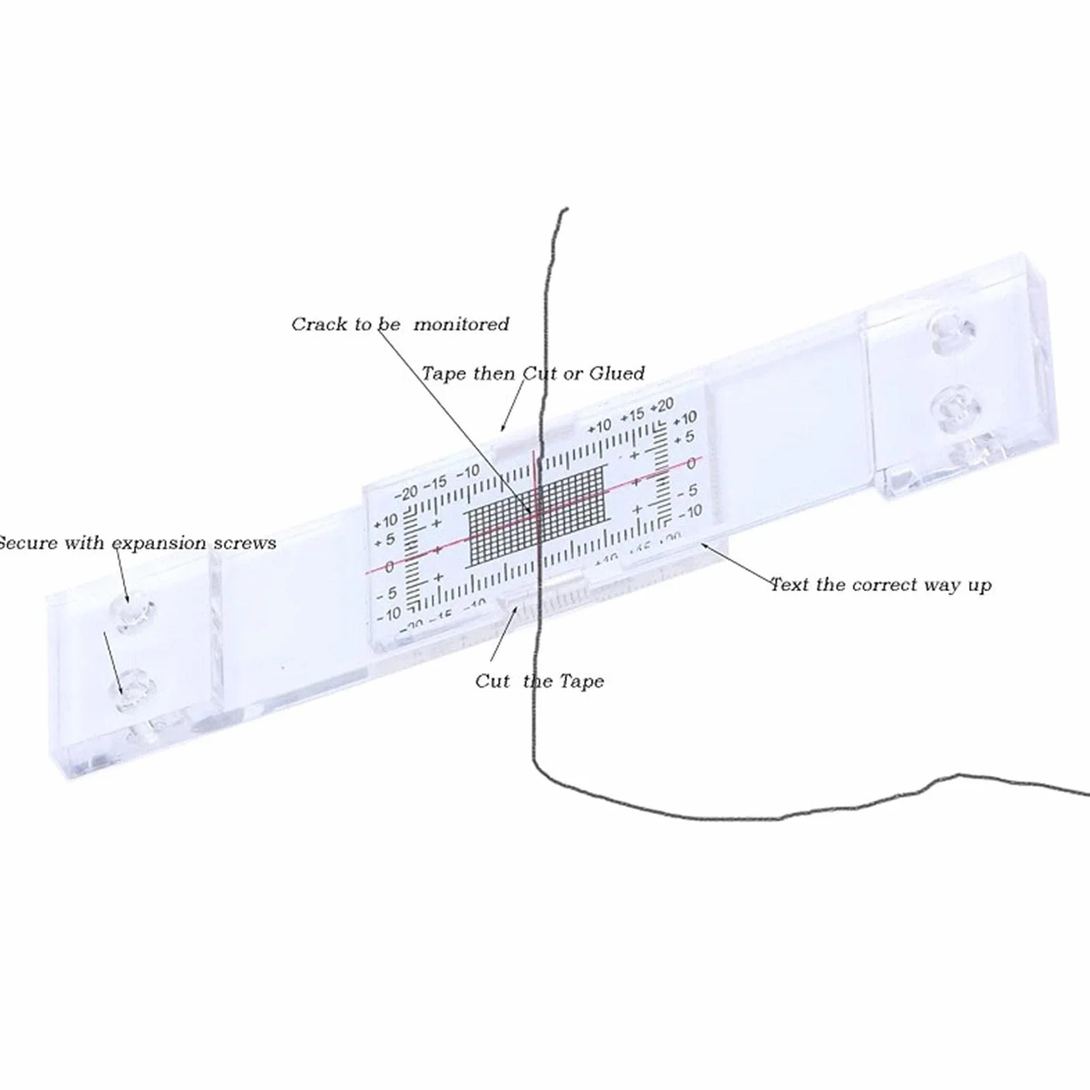 Angolo Monitor, Precise Gauge Ispection Tool, Measure And Record Instrument for Monitoring Wall Deformation And Cracks