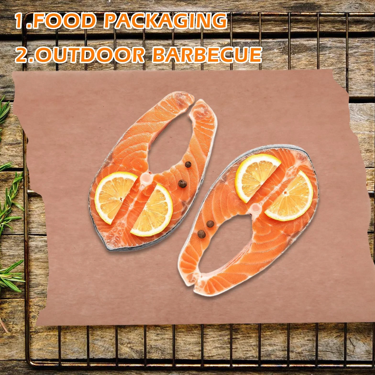 Butcher Paper,30cm*50m Rosa Kraft Butcher,Rotolo Di carta Da Macellaio,Carta kraft,Carta Kraft Per Barbecue Per Affumicare Carne Di Tutte Le Varietà,BBQ Bbq Smoker Grill