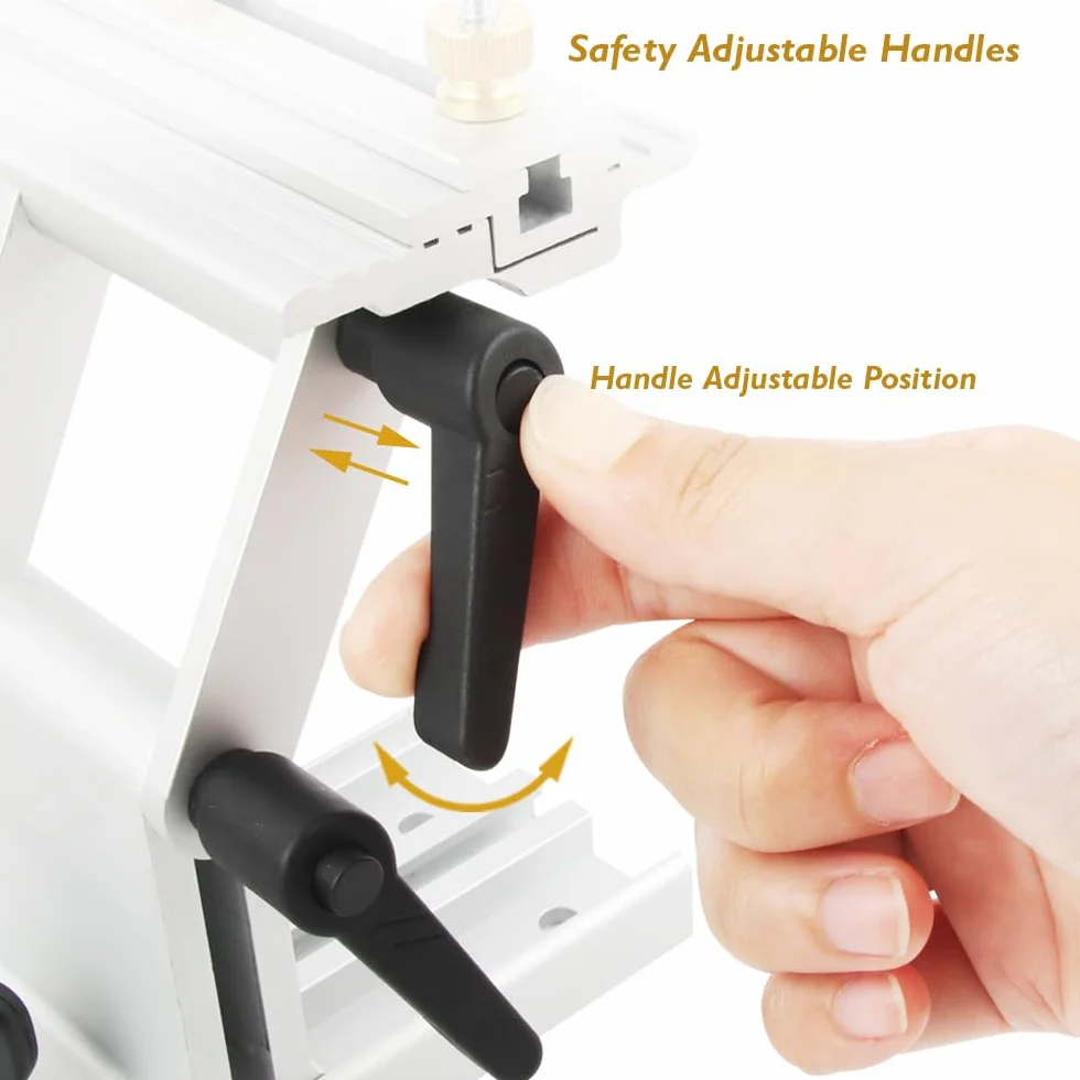 O'SKOOL Dima Regolabile per Affilatura Utensili – Accessorio per Smerigliatrici da Banco Fai da Te da 6" o 8" con Base a Binario