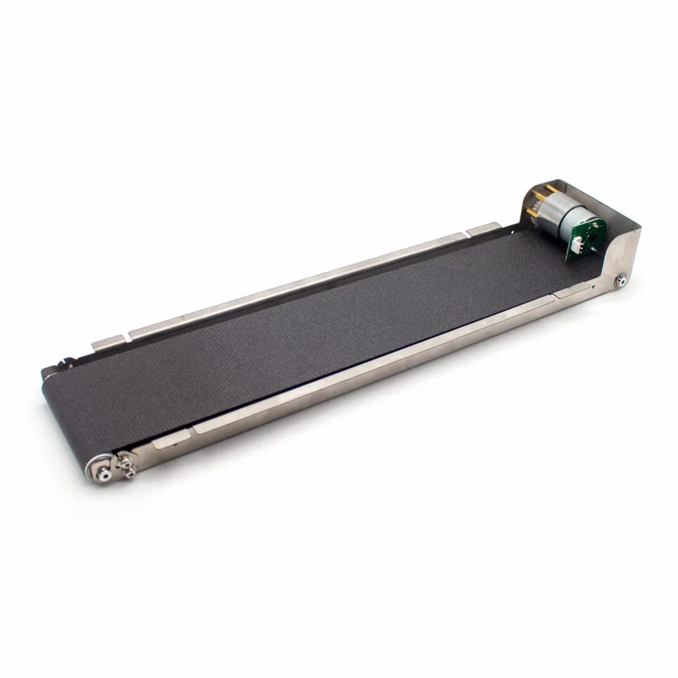 Toplionace Mini Distributore Automatico Trasportatore DC 24V 35rpm Acciaio Inossidabile, Nastro Trasportatore Automatico per Corsia di Carico 460x85mm, Carico 3,5-5kg (senza Potere)