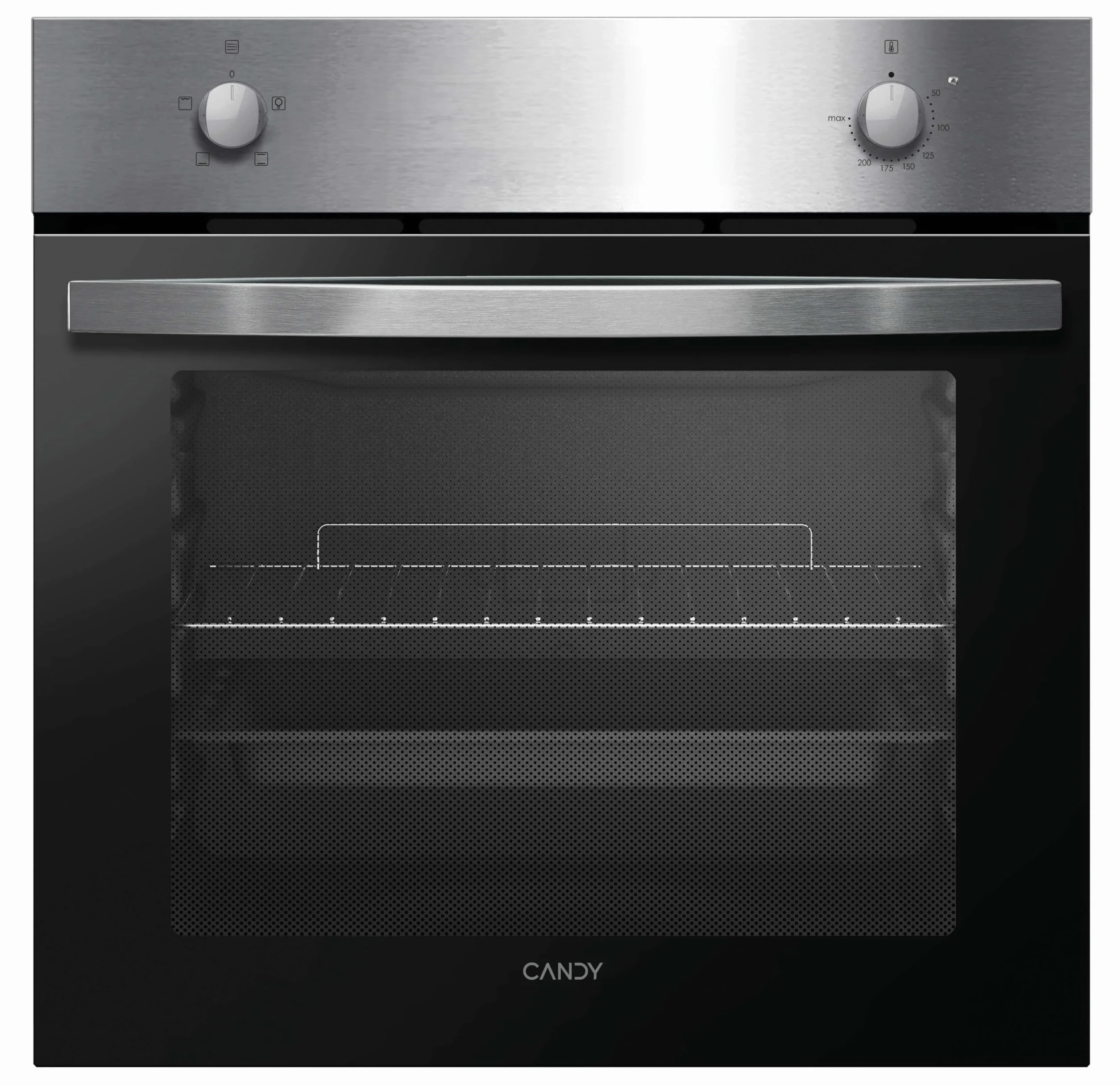 Candy Forno Elettrico da Incasso 70 Litri, Statico, Pulizia Aquactiva a Vapore, Classe Energetica A, Acciaio Inox, 59,5 x 56,8 x 59,5 cm (L x P x A), FIDC X100IT