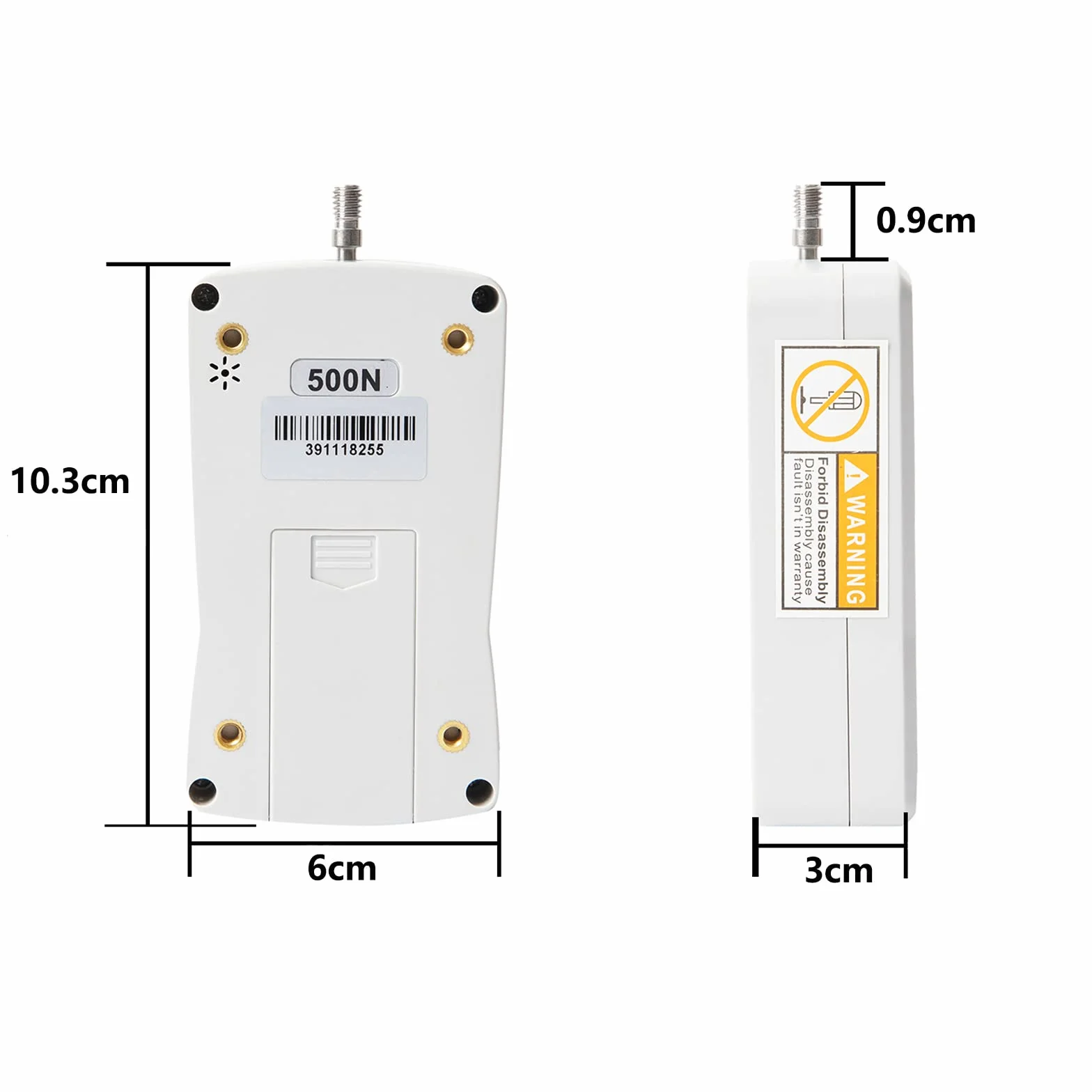 Beslands Misuratore di potenza digitale 500 N portatile, misuratore di pressione e trazione (500 N)