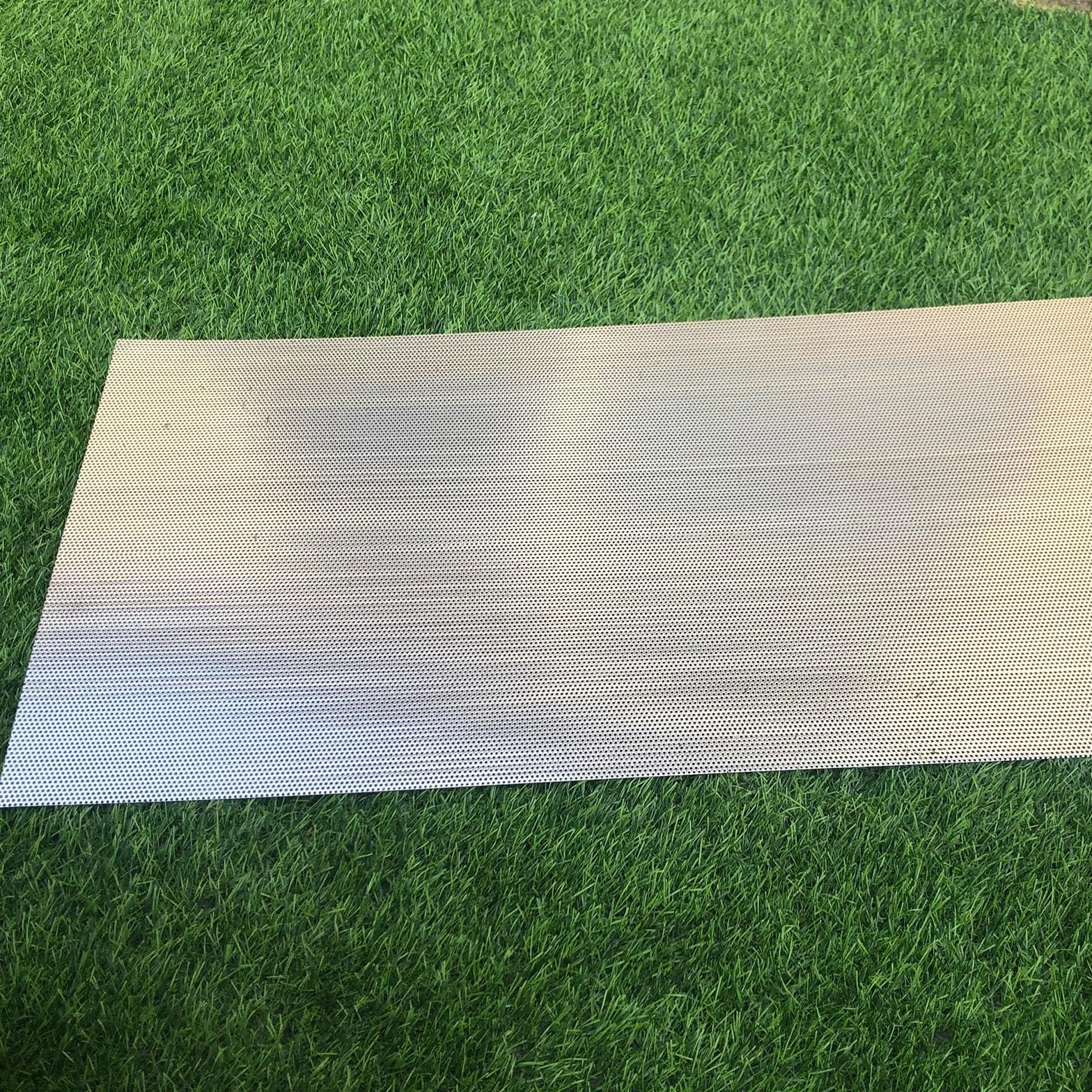 Lamiera forata in acciaio inox, griglia forata in acciaio inox, 1,5 mm, spessore 1,1 mm, 762 mm x 381 mm, griglia forata in metallo