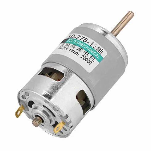 Motore DC 775 80W 20000RPM 12V/24V Universale con Cuscinetti a Sfera Doppi