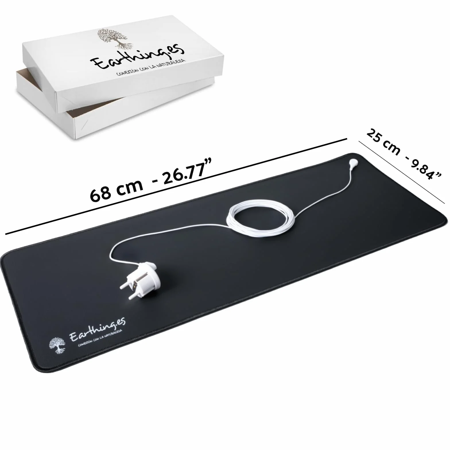 Tappetino Earthing Grounding per Connessione a Terra – Riduzione Stress, Miglioramento Sonno ed Equilibrio Energetico – Salute Naturale da Casa o Ufficio