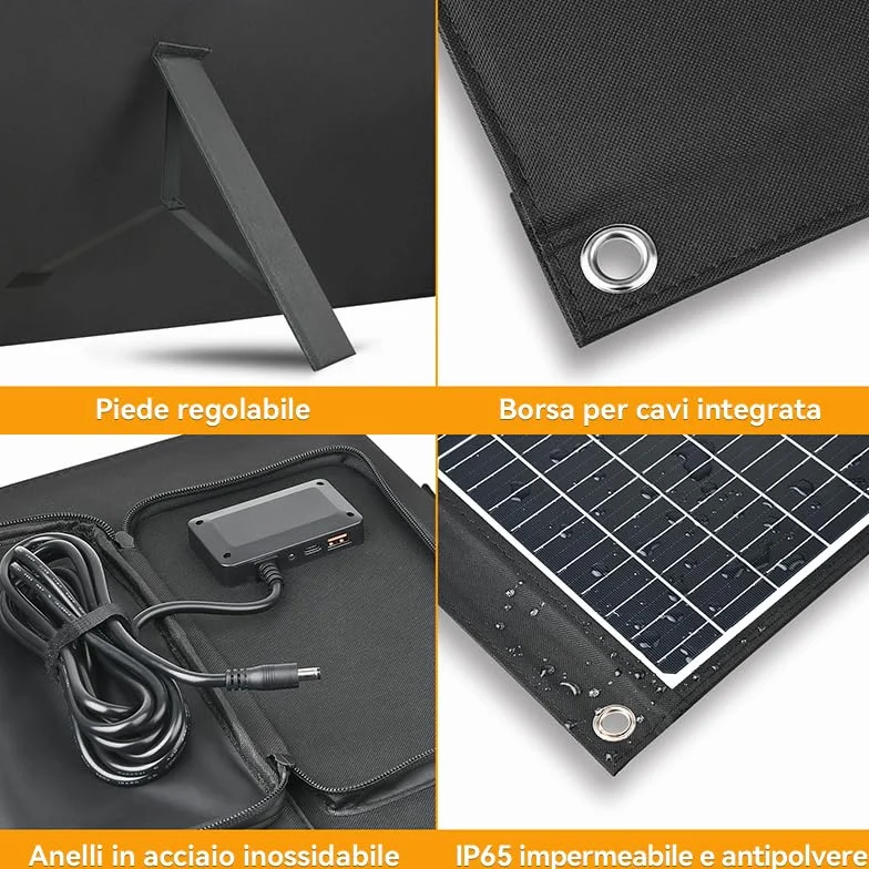 Pannello solare pieghevole 100 W DJI Power Adaptermodul MPPT Power 1000 Power 500 Power 1000Mini