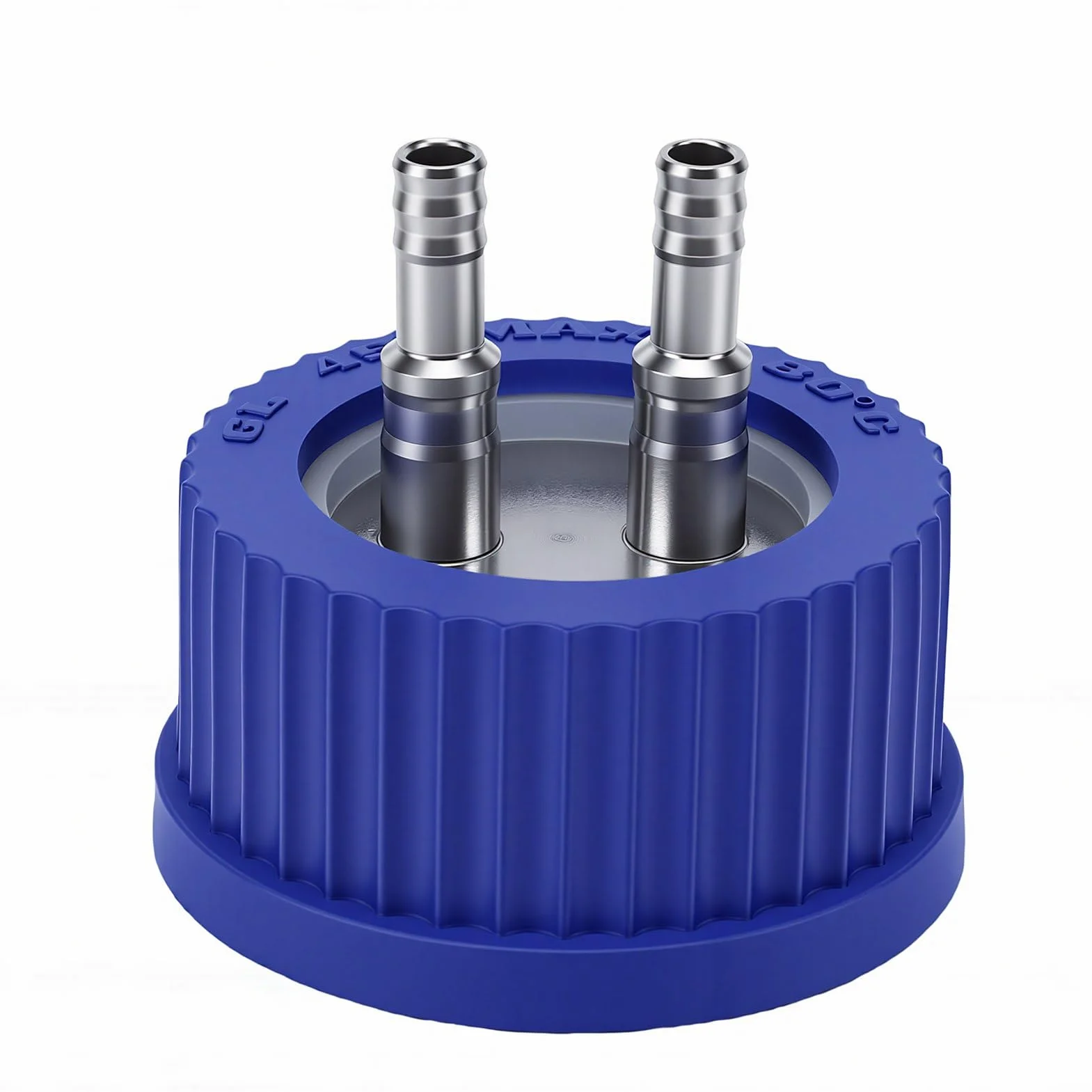 Naroote GL45 Coperchio Bottiglia Reagente 2 Porte Acciaio Inossidabile 304 6-8 Mm