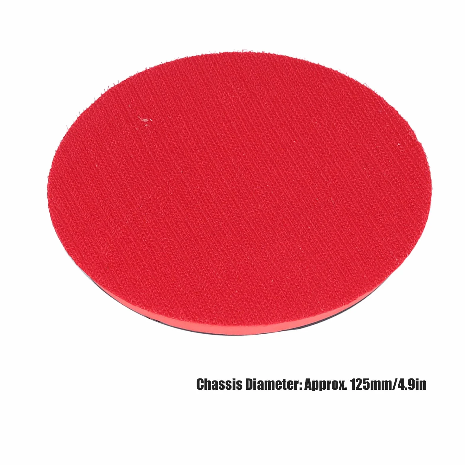 Platorello per Smerigliatrice, Diametro 125mm, Interfaccia Filettata M14, Velocità Massima 12500 Giri/Min, Piastra Inferiore Rossa Esagonale, Adatto per Mole Abrasive per Levigatrice
