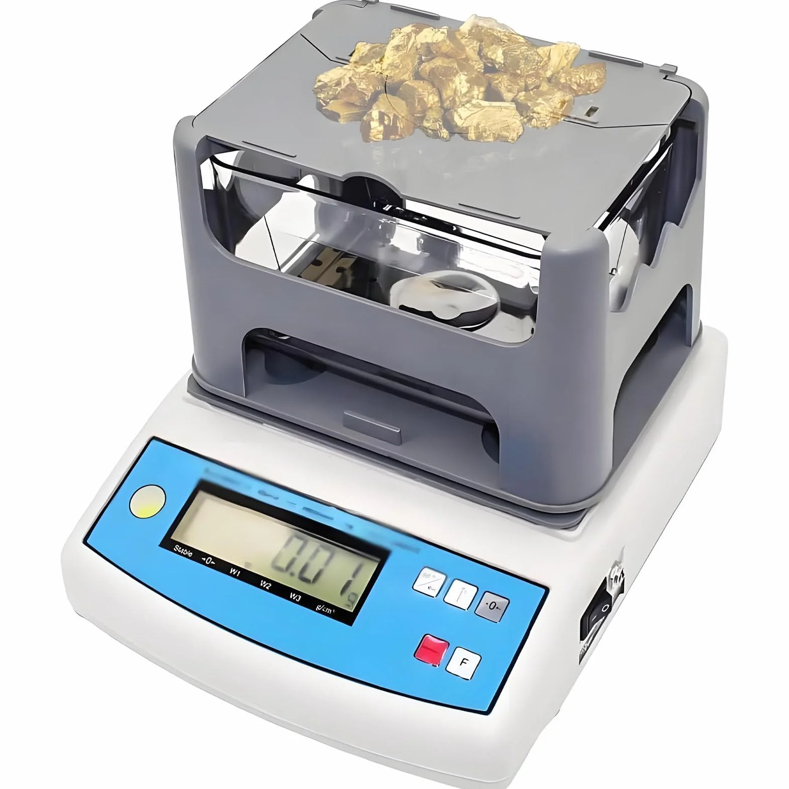 Misuratore elettronico di densità dei Solidi, analizzatore per Test di purezza dell'oro, misuratore elettronico Digitale per Test di purezza dell'oro con Peso Massimo 300G/600G 300g