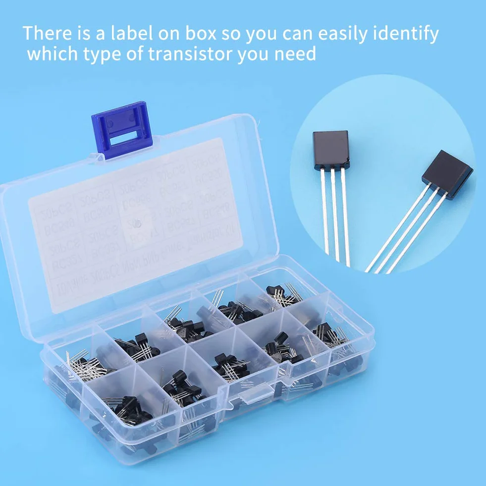 Kit assortimento di transistor BC327 BC558 BC547 NPN PNP TO-92 per uso generale