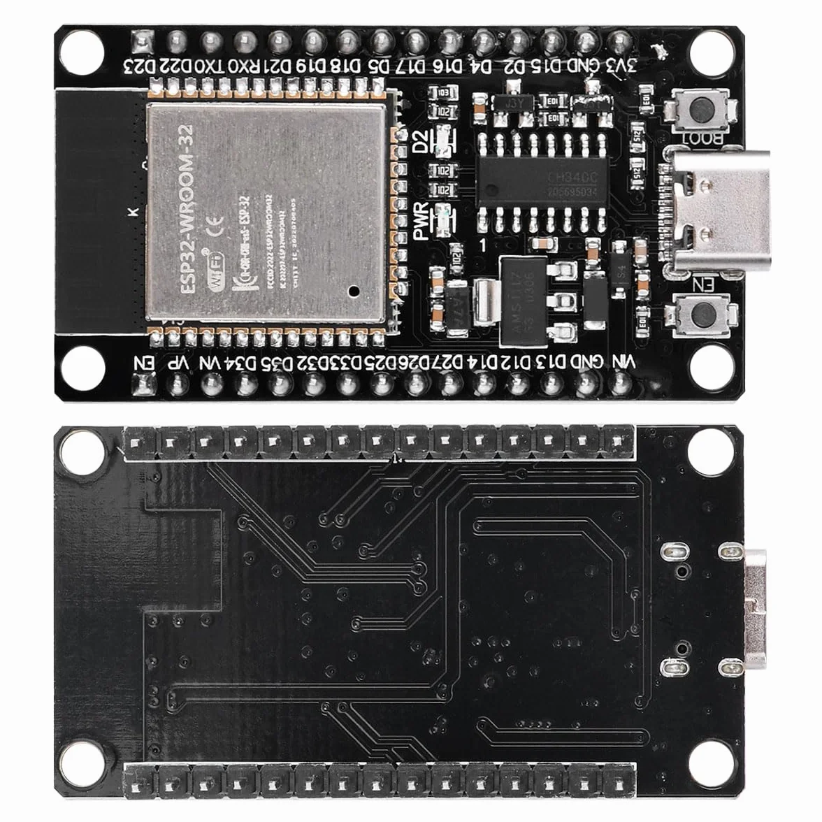 2 set per ESP32S e adattatore terminale NodeMcu per ESP32 Scheda di sviluppo WiFi Bluetooth WLAN Chip CH340