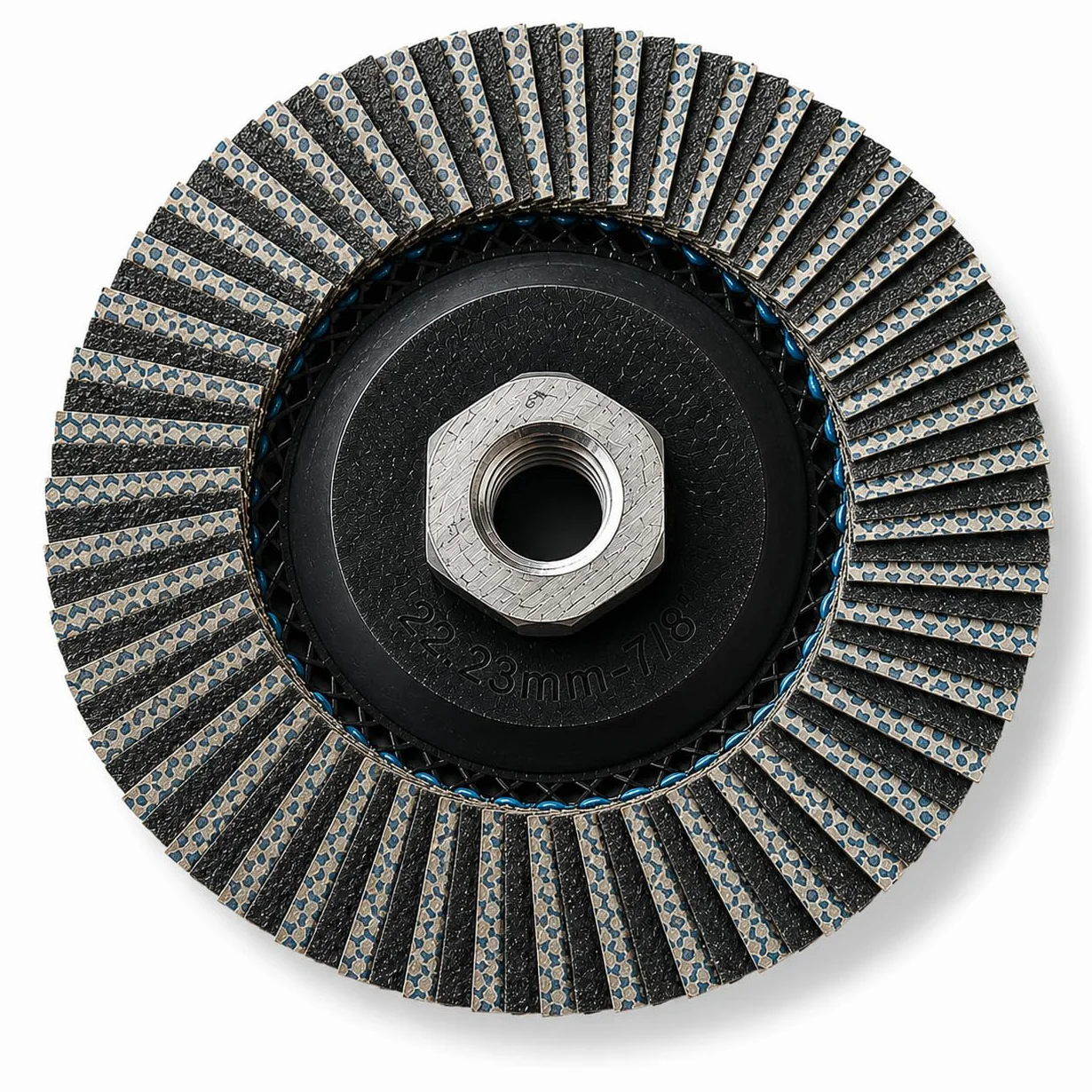 Disco diamantato a lamelle Ø115 mm grana 120 – levigatura e finitura piastrelle, pietra, cemento – foro 22,23 mm per smerigliatrice – Outillage Carreleur 2.0