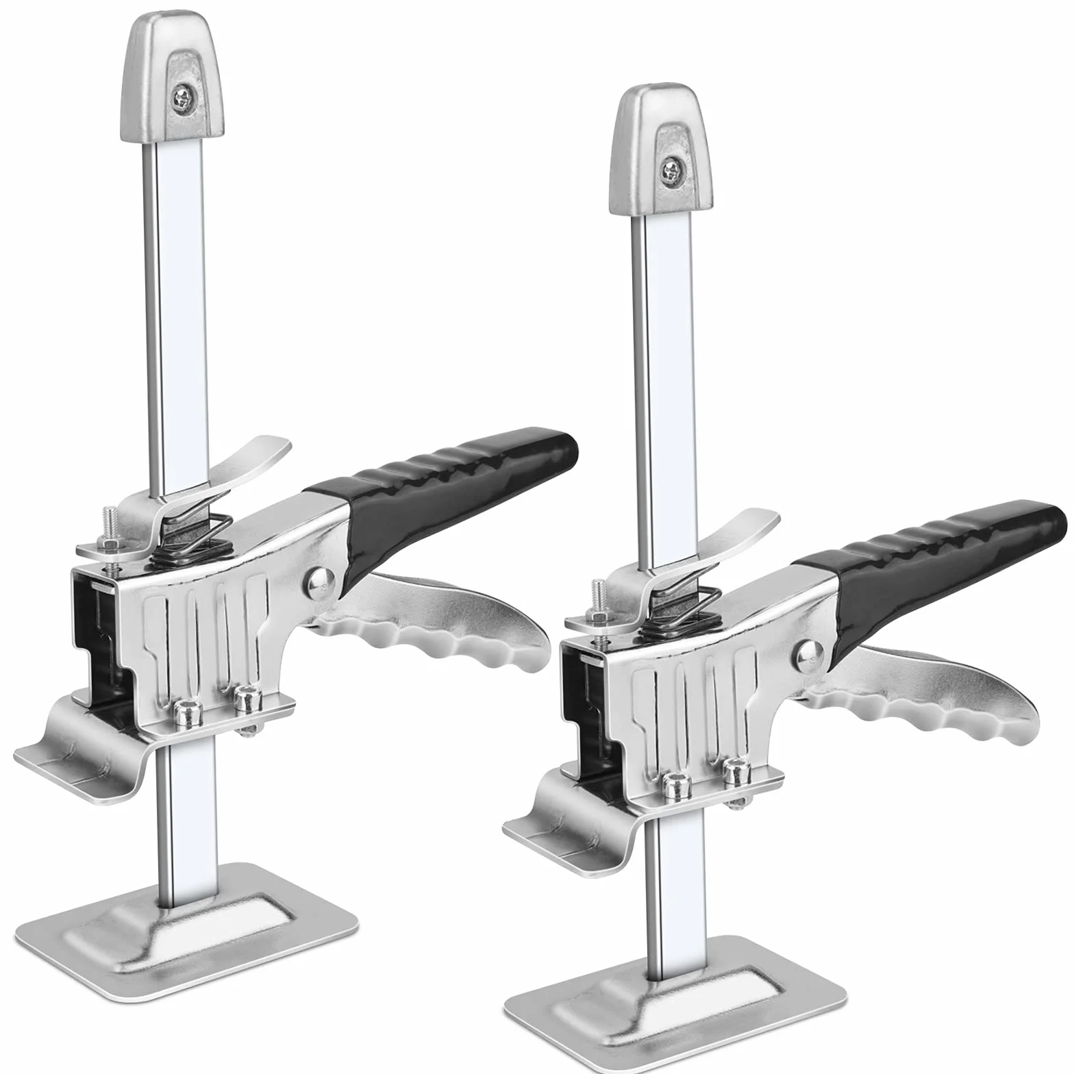 2pcs Sollevatore di Bordo Resistente, Porta Uso Bordo Sollevatore Armadio Jack, Strumento di Serraggio di Precisione del Braccio Multifunzione Cartongesso per Riparazioni Antiscivolo