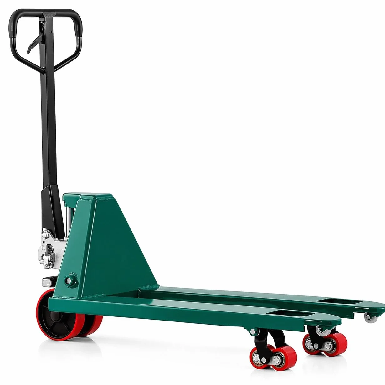 Transpallet Manuale 3000Kg Doppio Rullo Forche 1150x550 mm Carrello Elevatore Sollevatore idraulico 3T per Pallet Europallet Ruote Poliuretano Robusto per Magazzino Logistica Officina