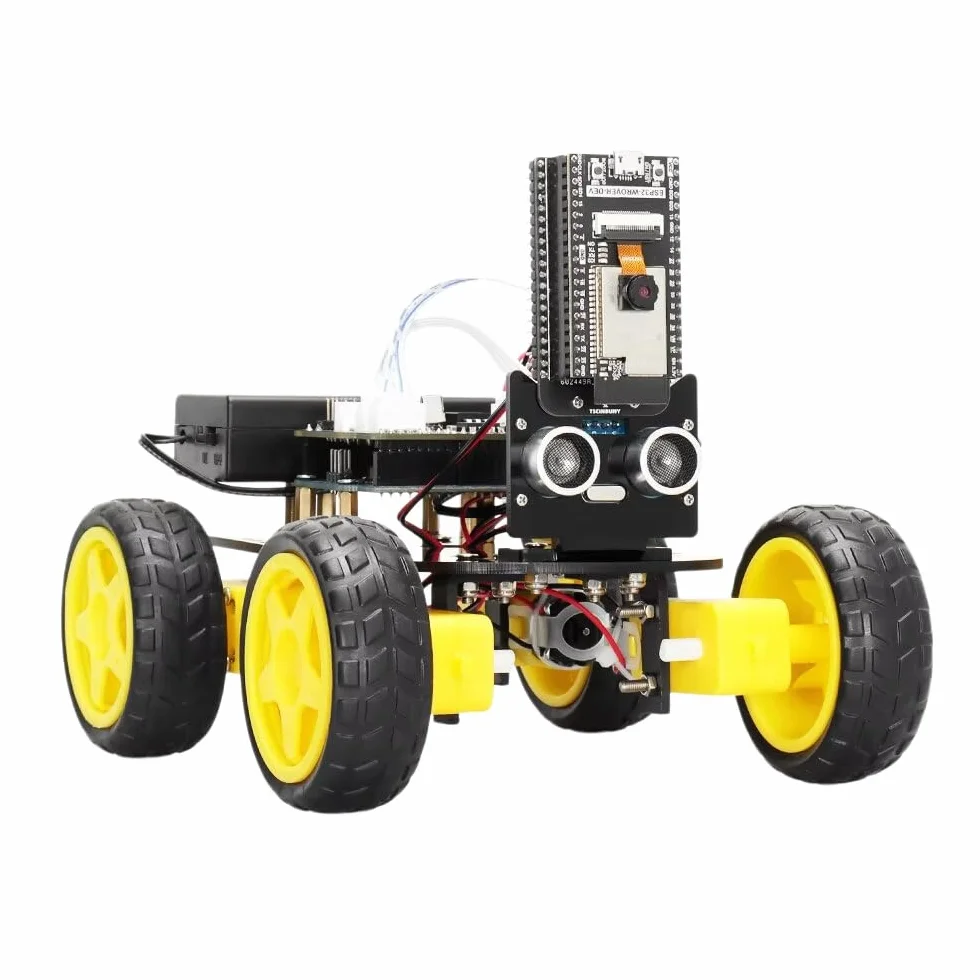 VIDOO Kit Robot Smart 4WD con Telecamera ESP32 Controllo WiFi per Programmazione Arduino