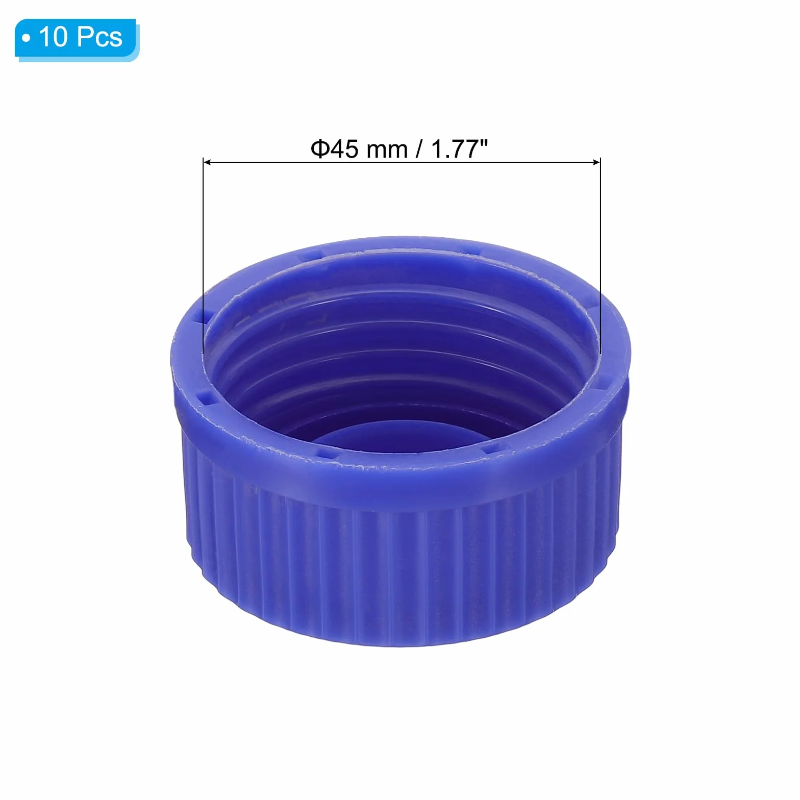 PATIKIL Tappi a Vite GL45 45 mm Polipropilene per Bottiglie Vetro Blu