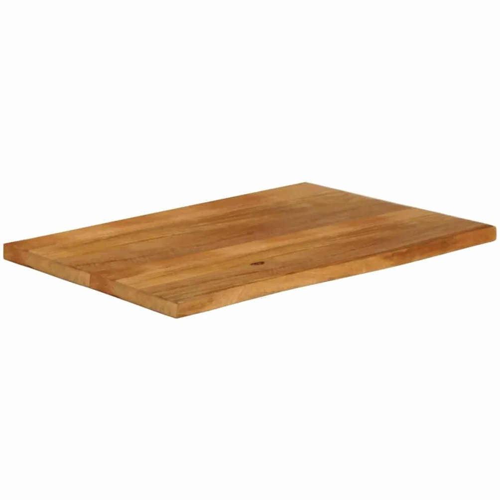 vidaXL Piano Tavolo Bordi Vivi 110x60x2,5cm Legno Massello di Mango