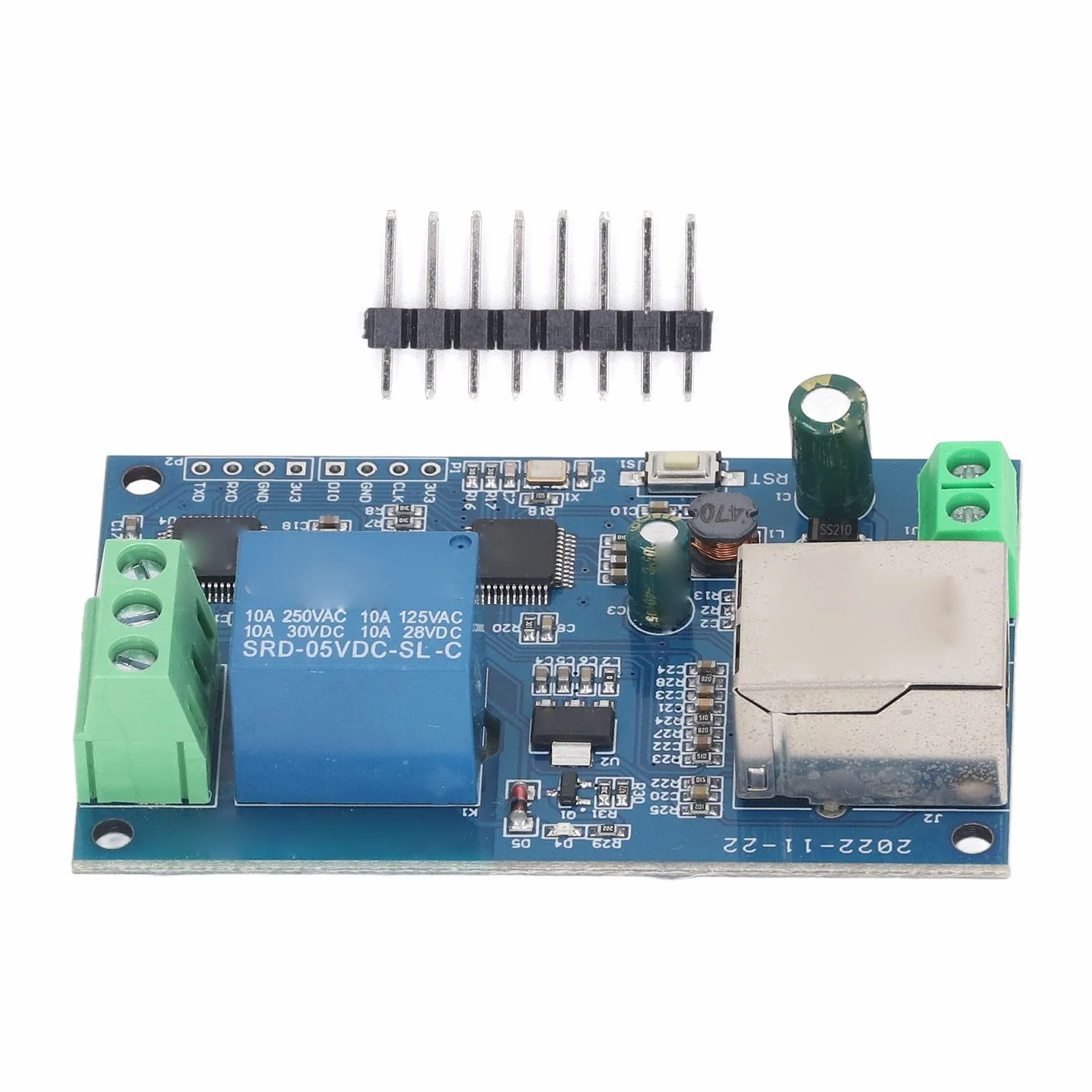 Modulo relè di Rete, Modulo relè RTU a 1 Via Modulo Controller Ethernet Modulo relè di Rete di Controllo LAN, Controllori di Processo
