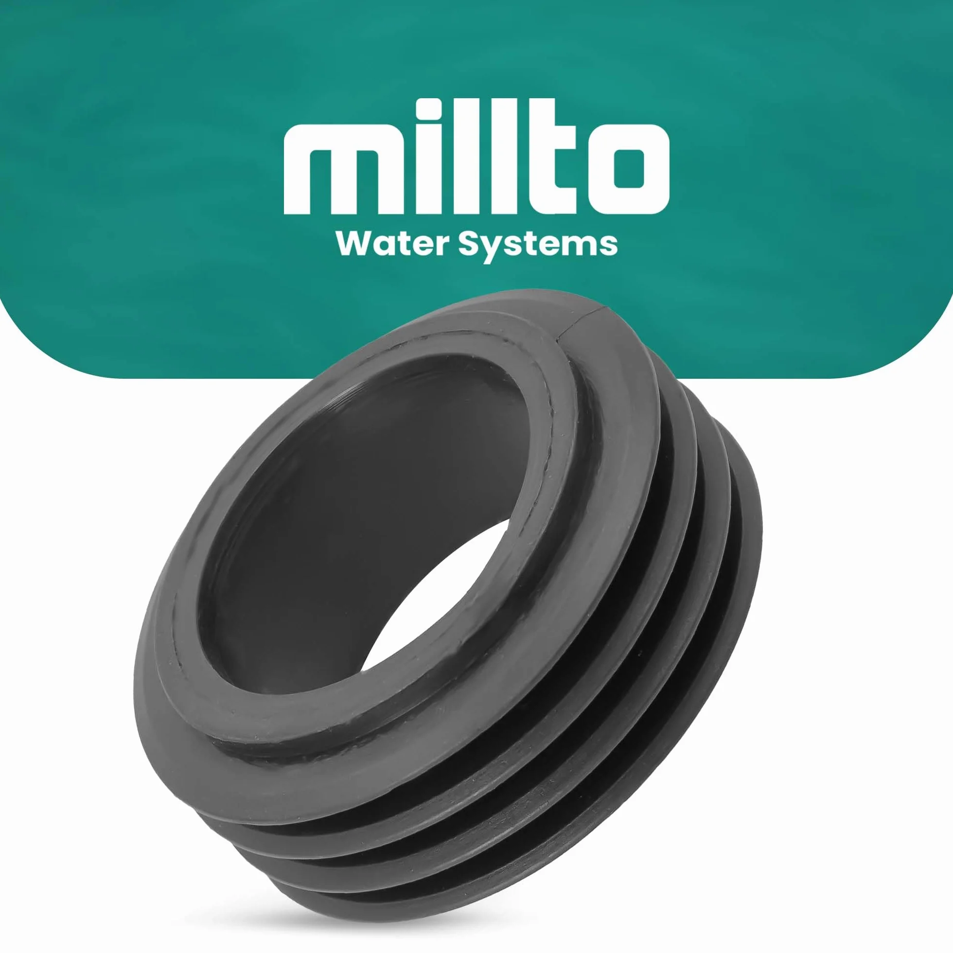 Riduttore in Gomma a Filo Interno 40 x 50 mm - Guarnizione di Collegamento per WC e Tubi di Scarico