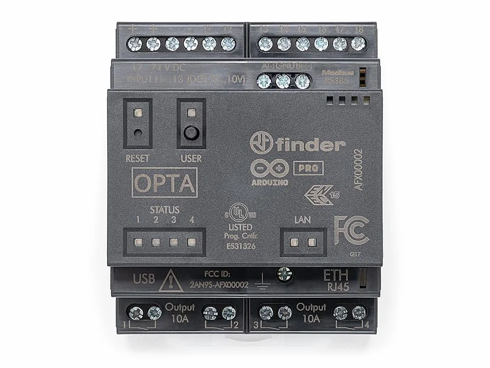 Arduino Opta WiFi [AFX00002] - Controller IoT industriale con connettività Wi-Fi, I/O digitale, ingressi analogici e supporto Modbus per sistemi di automazione e controllo