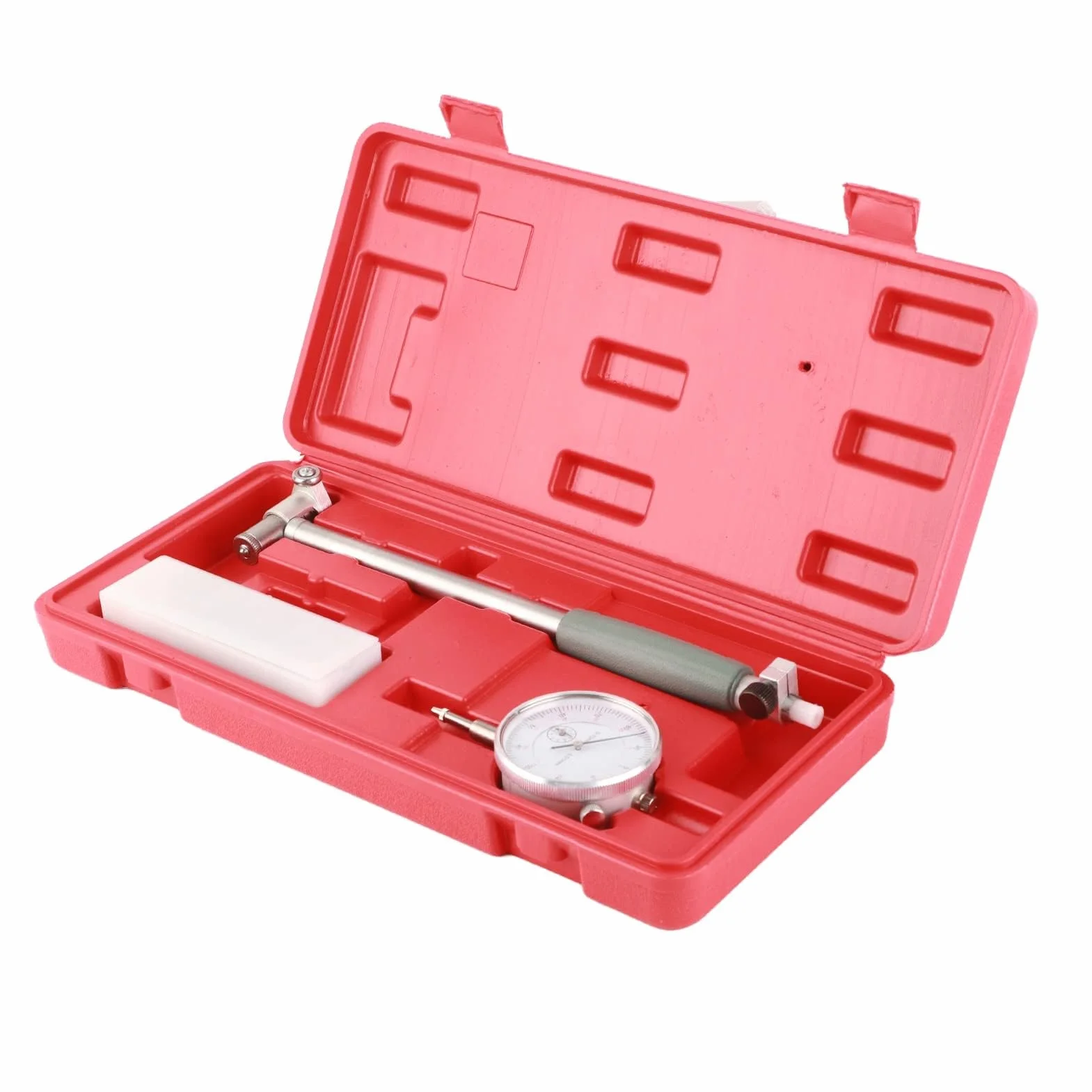 Calibro a Lancetta per Misurazione Fori Interni di Cilindri Motori da 50 a 160 mm con Precisione 0.01 mm Kit di Misurazione Completo