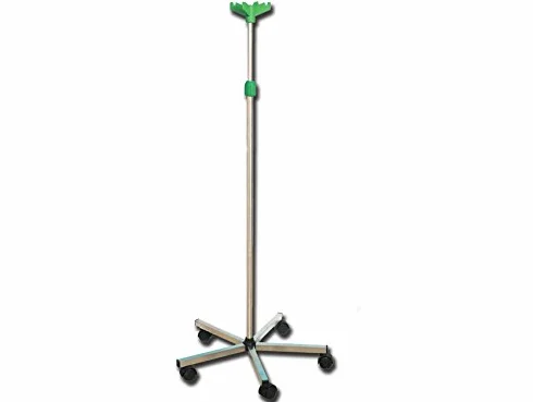 Gima 27844 Asta Portaflebo su Piantana a 5 Rotelle