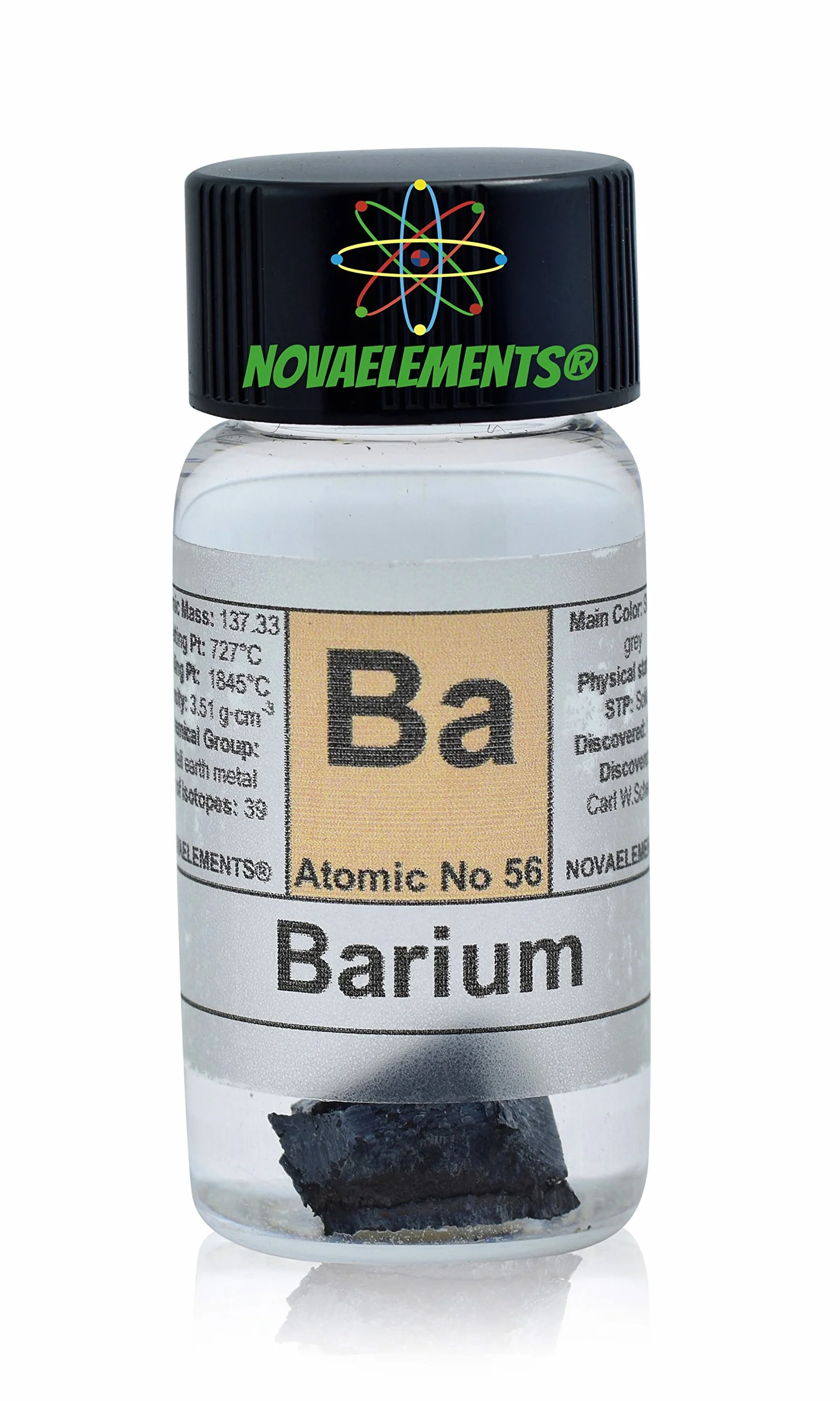 Bario metallo elemento 56, 99,9% 1g in fiala di vetro - Barium metal element 56, 1g 99,9% in glass vial