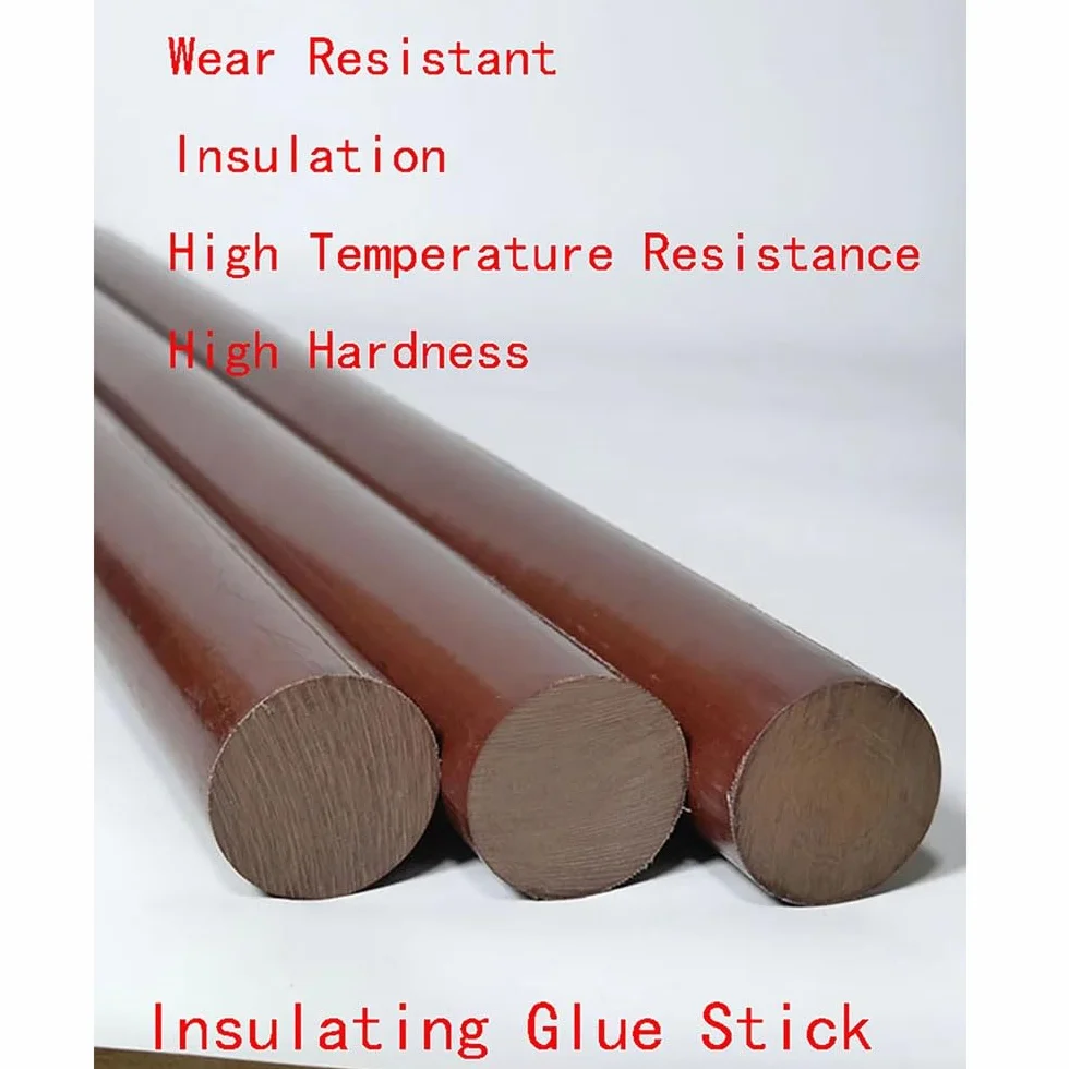 Aste fenoliche, Barra isolante in laminato fenolico da 1 pezzo, asta di legno resistente alle alte temperature