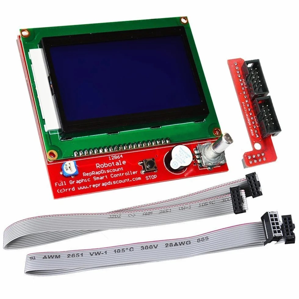 DollaTek Rampe del kit controller stampante 3D 1.4 + display grafico completo + Mega + driver motore passo-passo A4988 per RepRap (LCD 12864)
