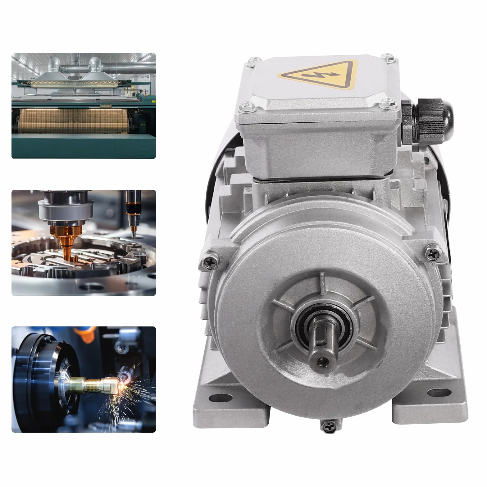 Motore elettrico asincrono trifase 0,75 KW 380 V 1400 giri/min IP55