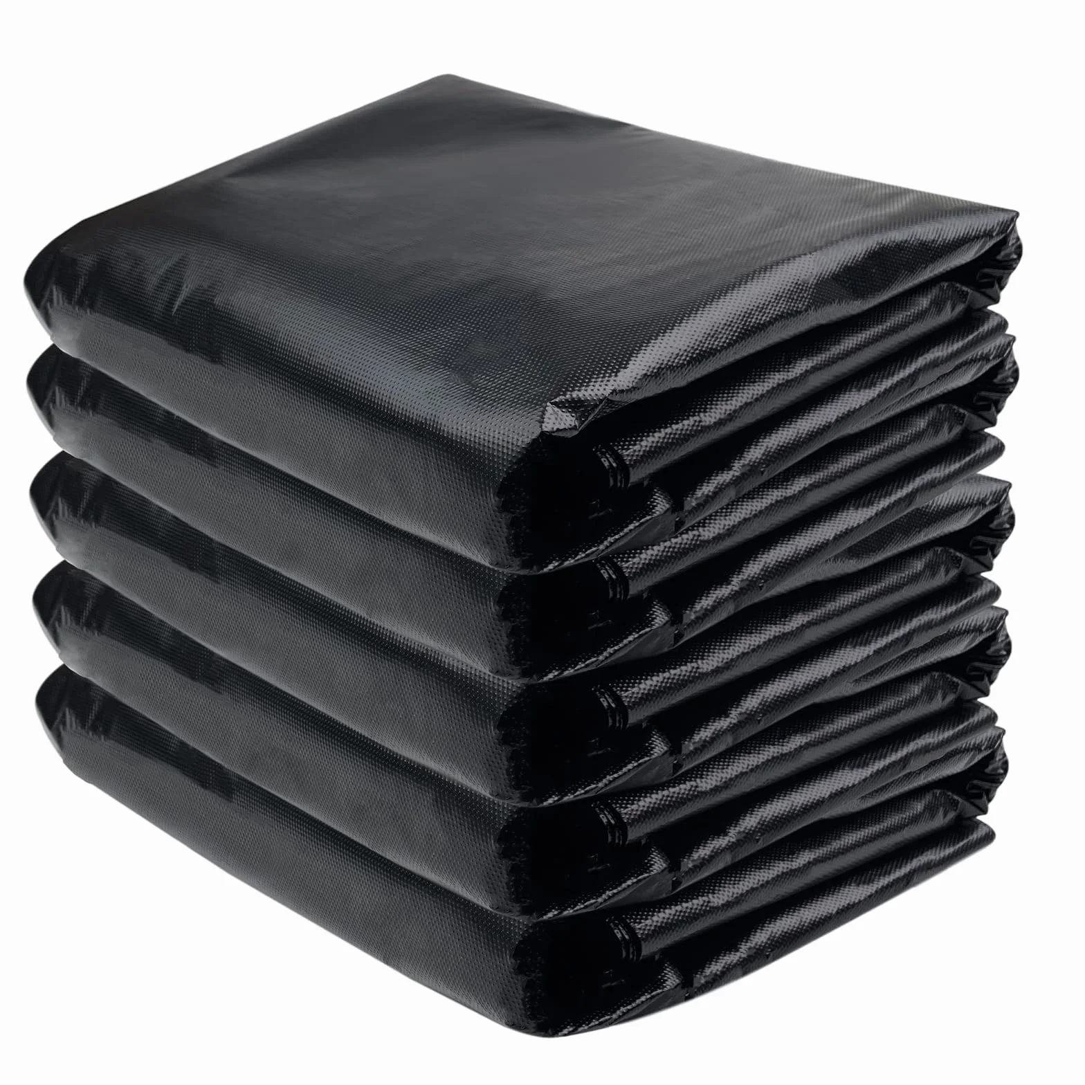 120 Litri Sacchi Neri Grandi, Resistenti Agli Strappi, Inodori, Riciclati, Resistenti, Ideali per la Raccolta Dei Rifiuti Residui dei Materiali Adatto per Cucina e Soggiorno 120L*50 pezzi