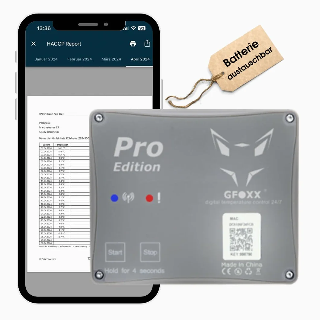 Pro Edition - Termometro Bluetooth, documentazione e monitoraggio della temperatura
