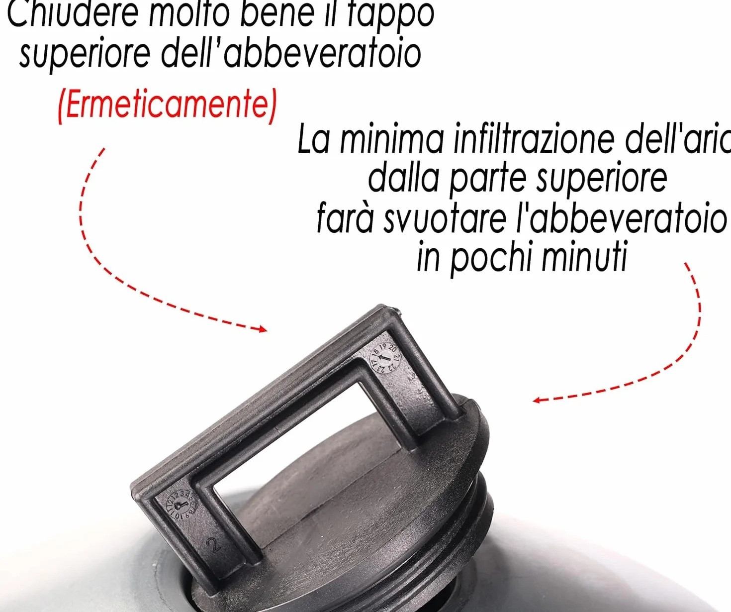 Abbeveratoio a serbatoio in lamiera zincata a livello costante tipo 30LT