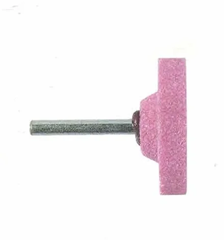 Mola abrasiva CILINDRICA mm 30 x 6 gambo mm 6 al corindone rosa